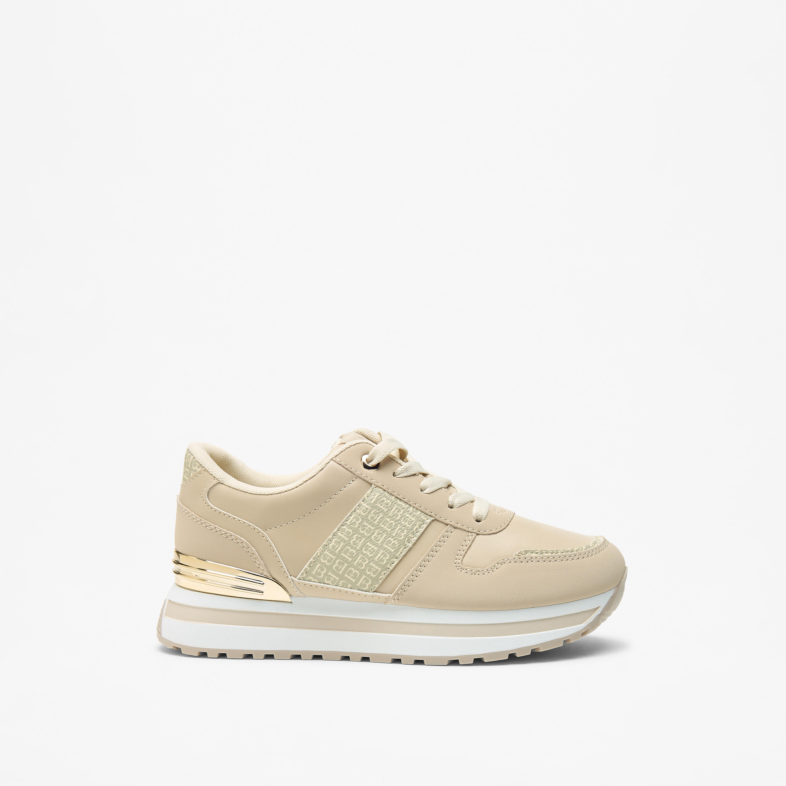 Flora Bella Monogram Panelled Lace-Up Ankle Sneakers with Metallic Detail-women-shoes-sneakers-image-3