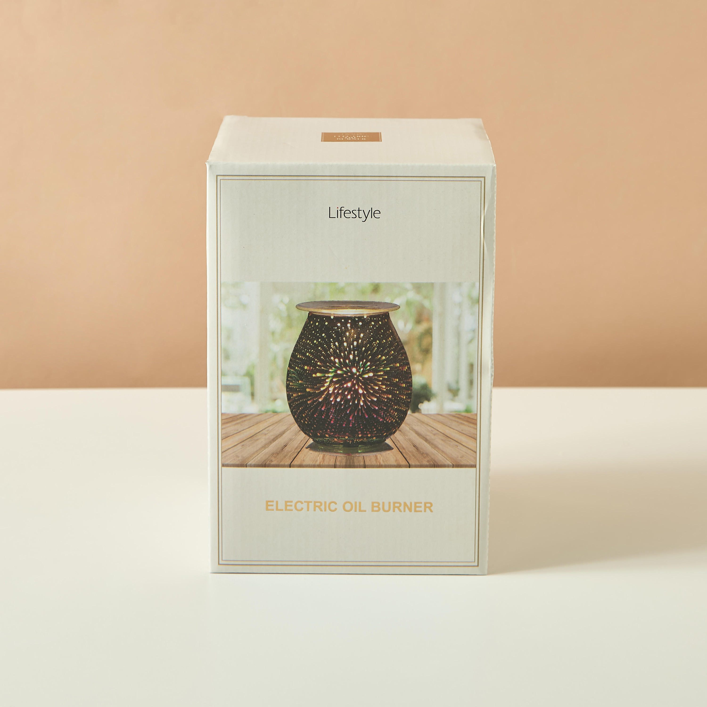 Electric 3D Glass Oil Burner - 8x12x17 cms-household-homefragrance-burners-image-4
