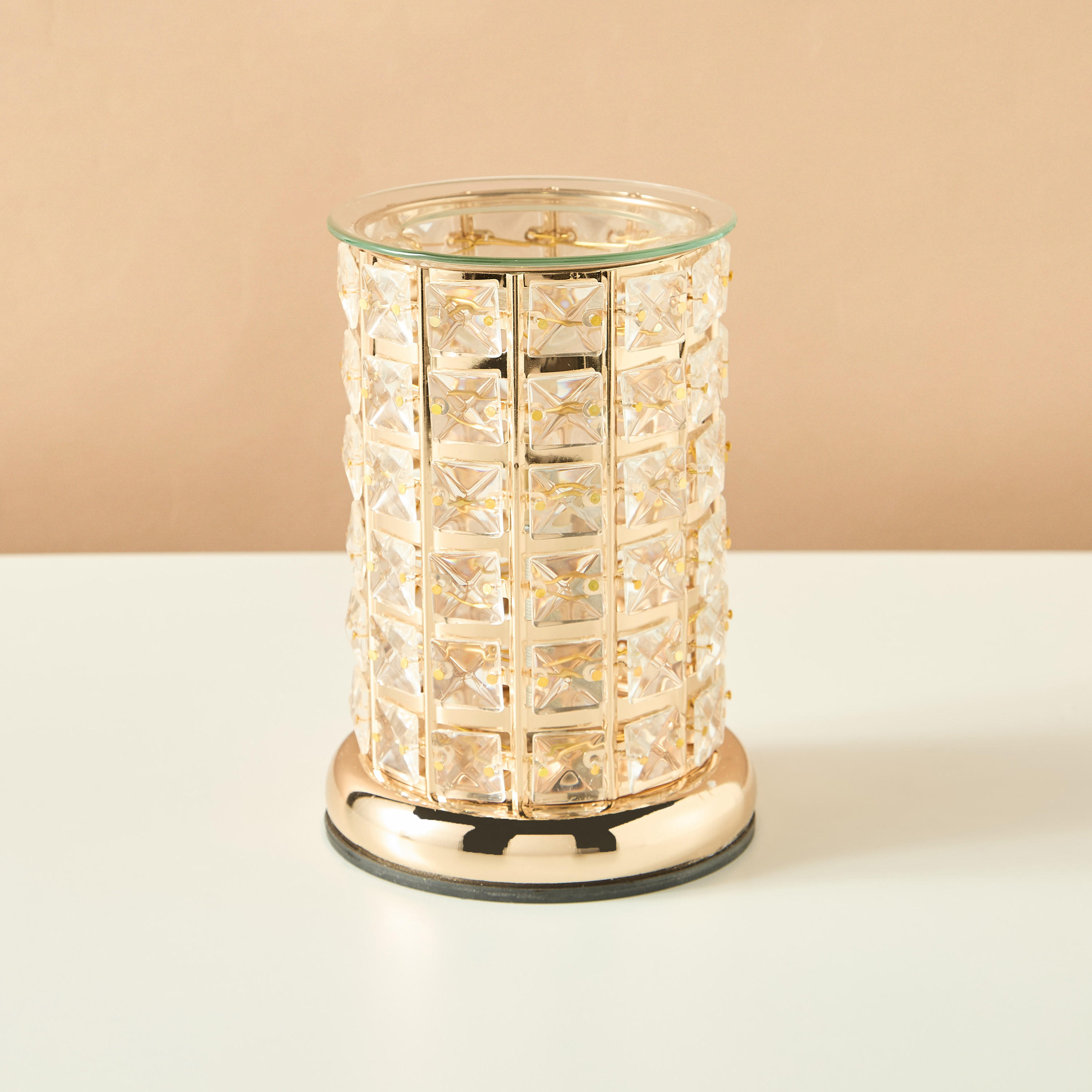Crystal Electric Oil Burner - 8x13x19 cms-household-homefragrance-burners-image-1
