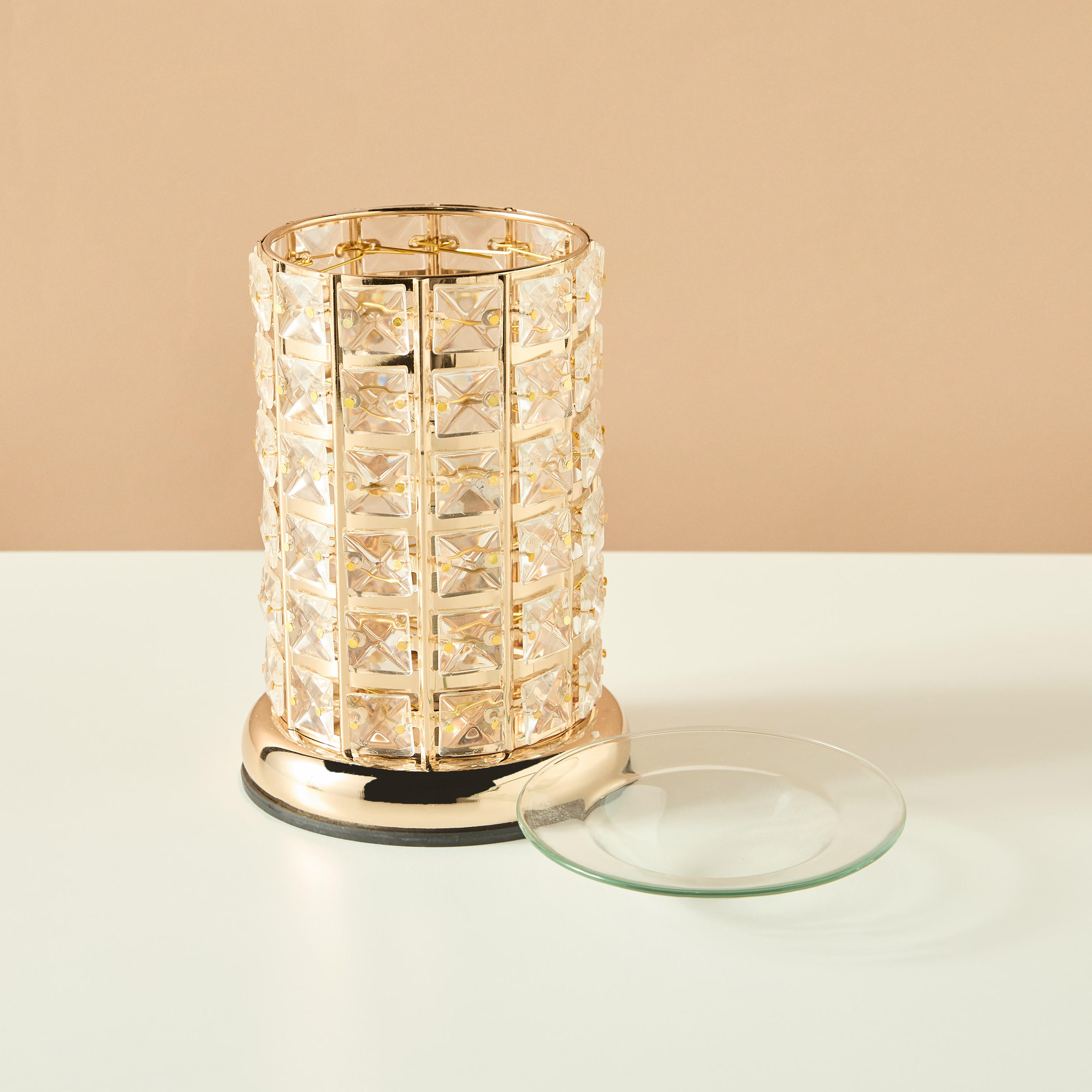 Crystal Electric Oil Burner - 8x13x19 cms-household-homefragrance-burners-image-2