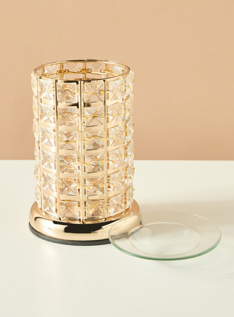 Crystal Electric Oil Burner - 8x13x19 cms-household-homefragrance-burners-image-2