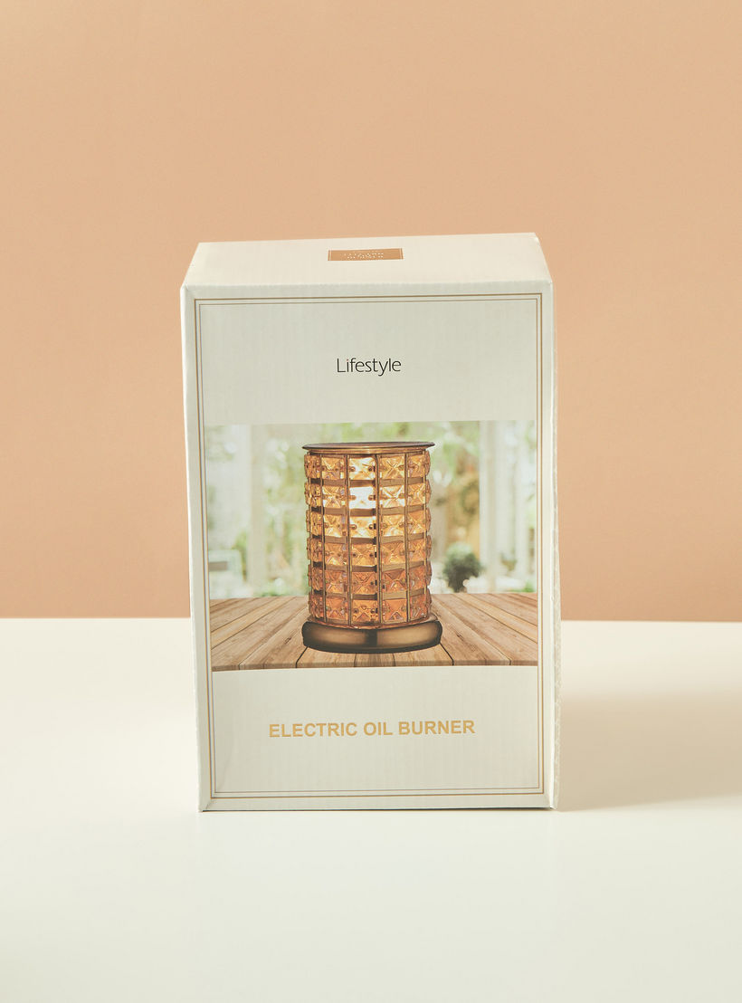 Crystal Electric Oil Burner - 8x13x19 cms-household-homefragrance-burners-image-5