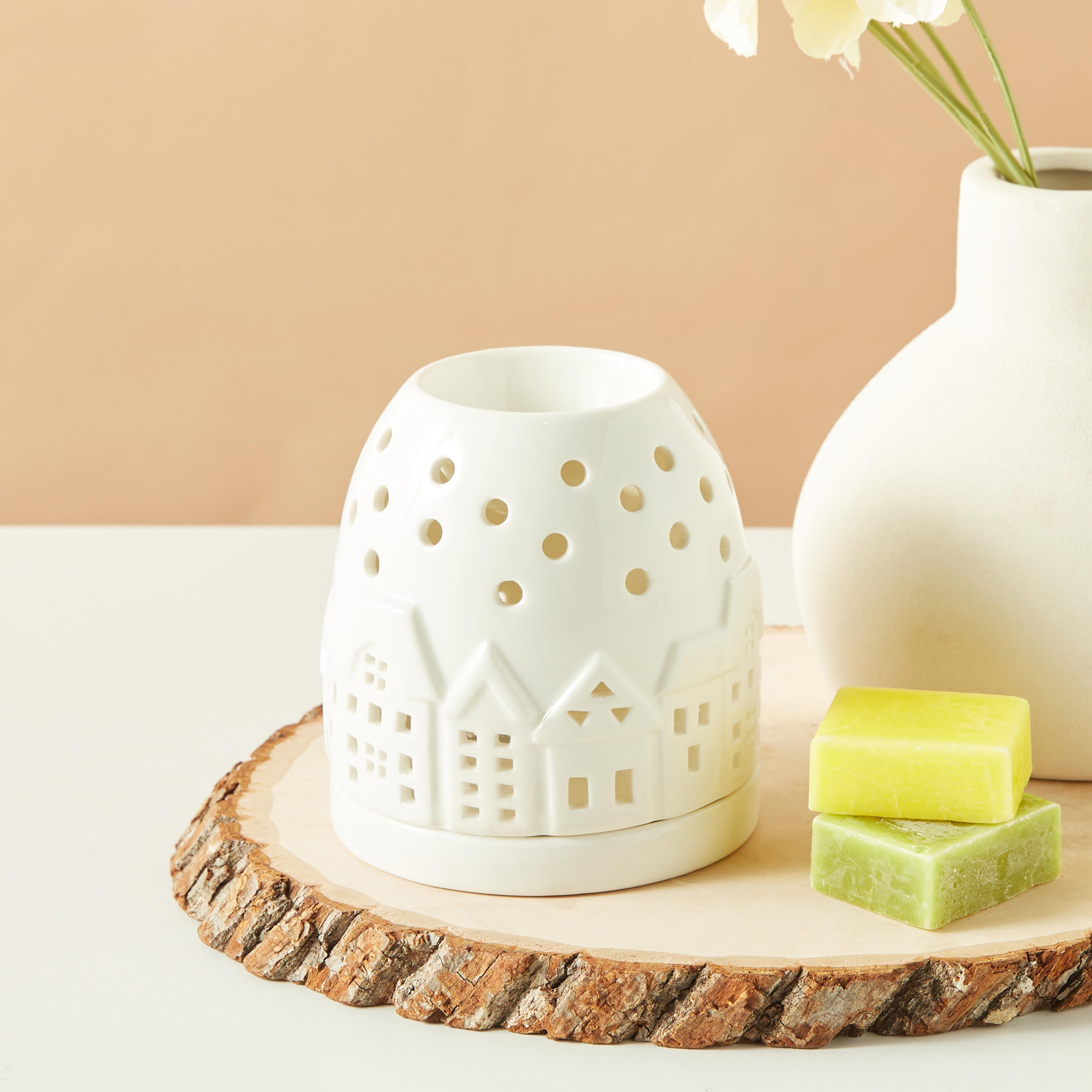 House Ceramic Oil Burner - 10x10x11 cms-household-homefragrance-burners-image-2
