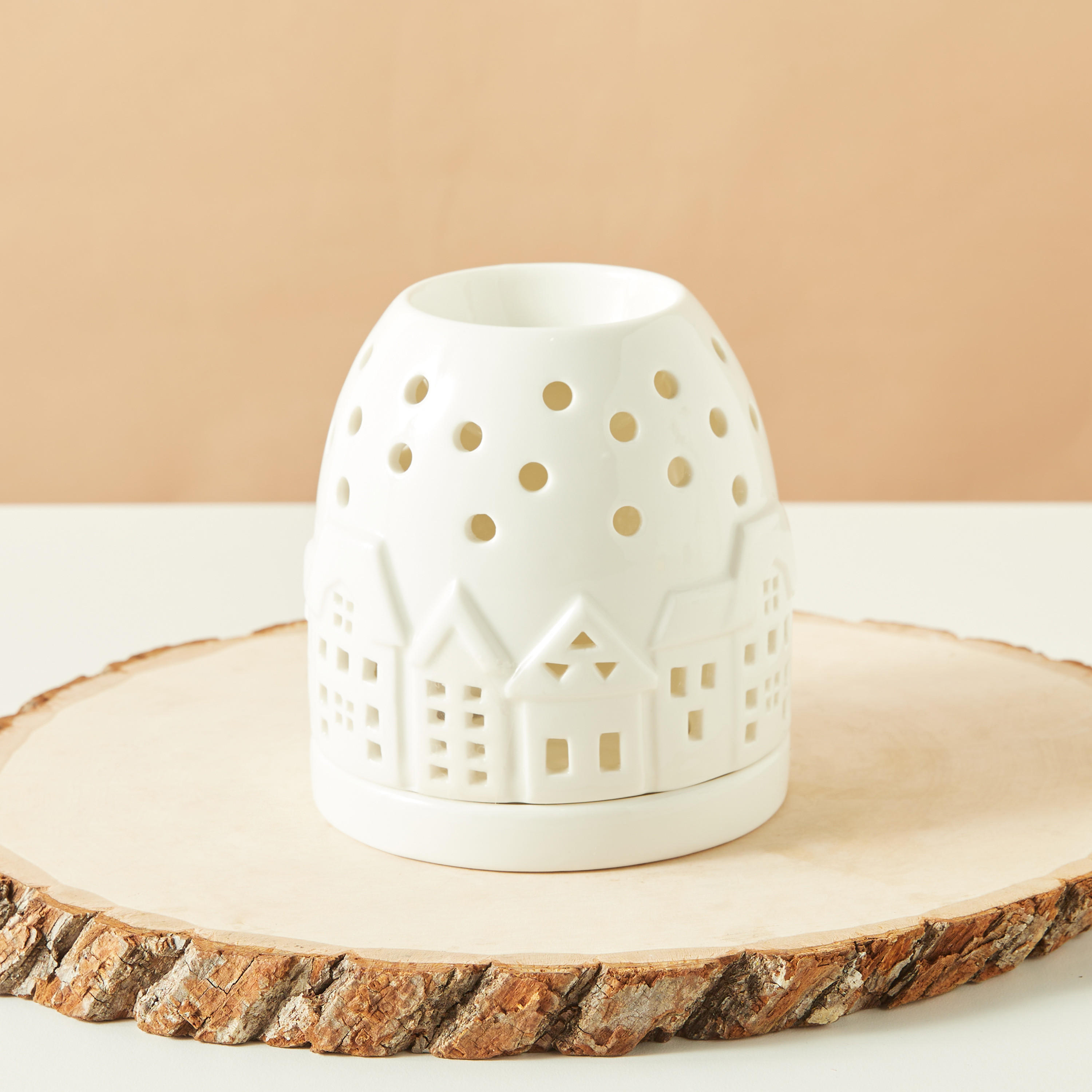 House Ceramic Oil Burner - 10x10x11 cms-household-homefragrance-burners-image-3