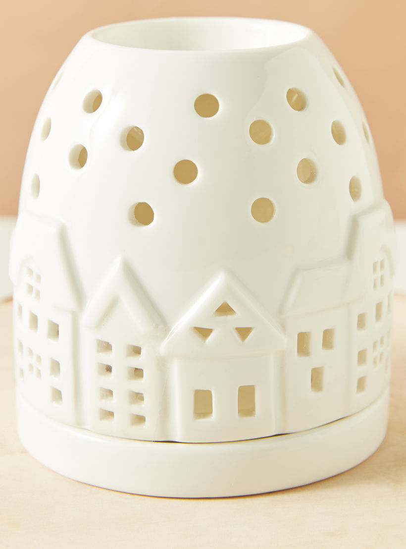 House Ceramic Oil Burner - 10x10x11 cms-household-homefragrance-burners-image-4