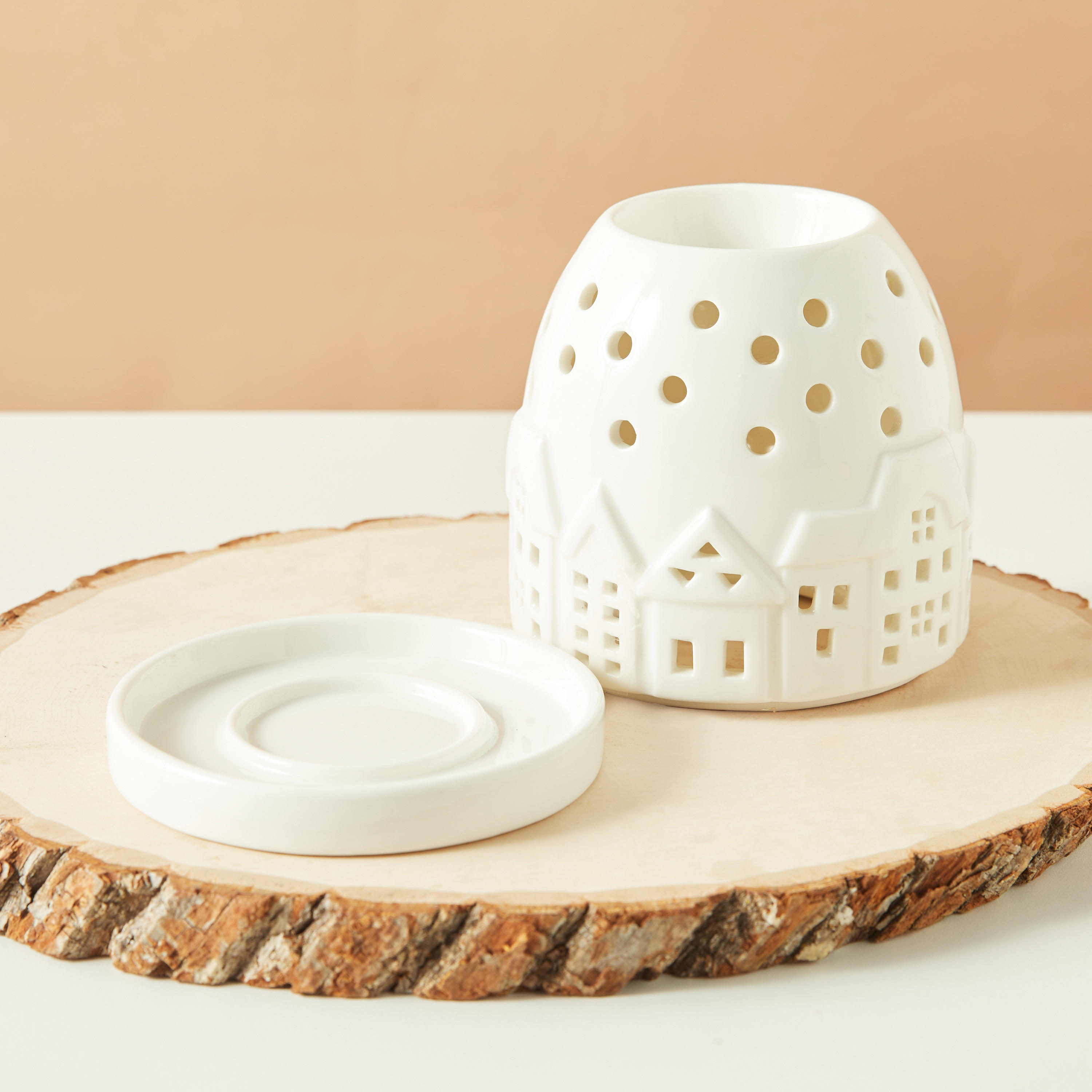 House Ceramic Oil Burner - 10x10x11 cms-household-homefragrance-burners-image-5