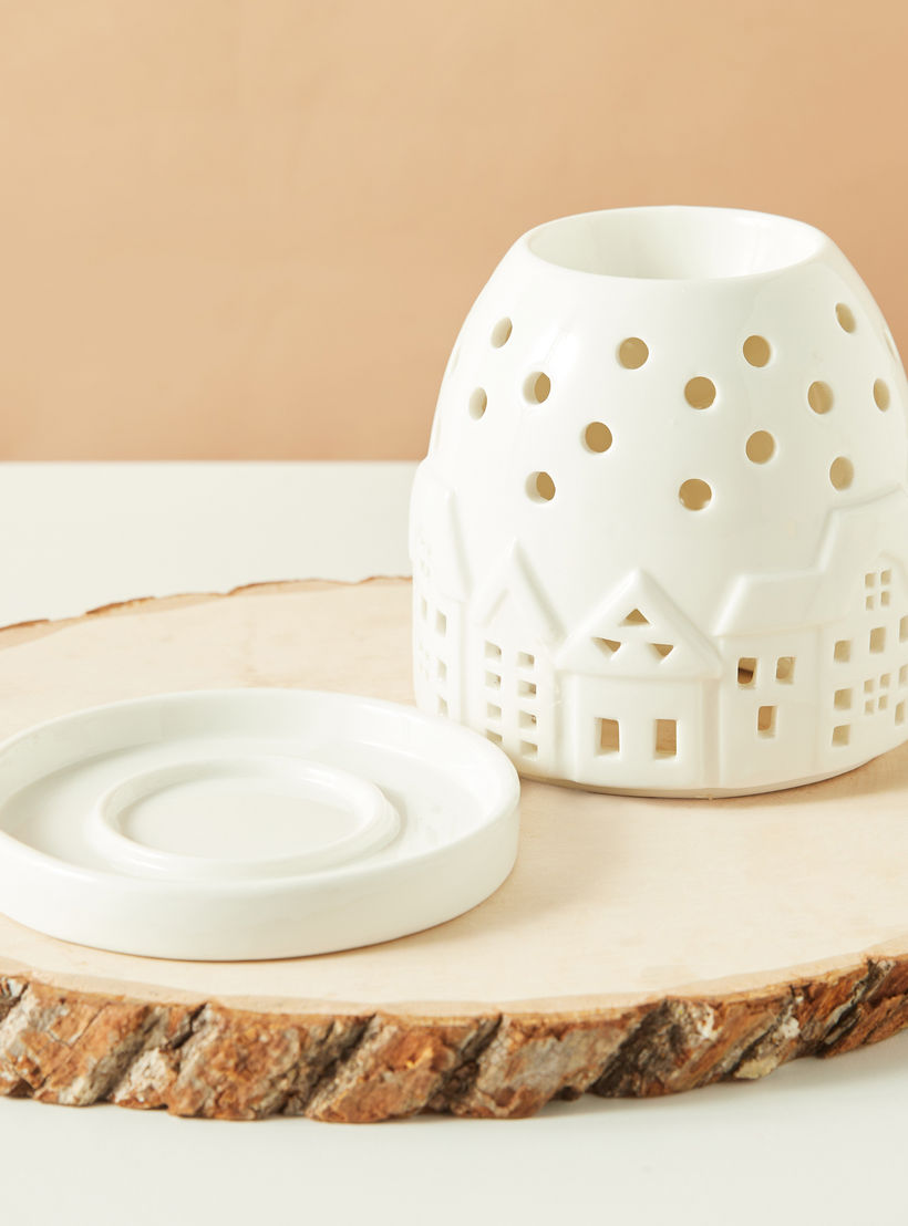 House Ceramic Oil Burner - 10x10x11 cms-household-homefragrance-burners-image-5