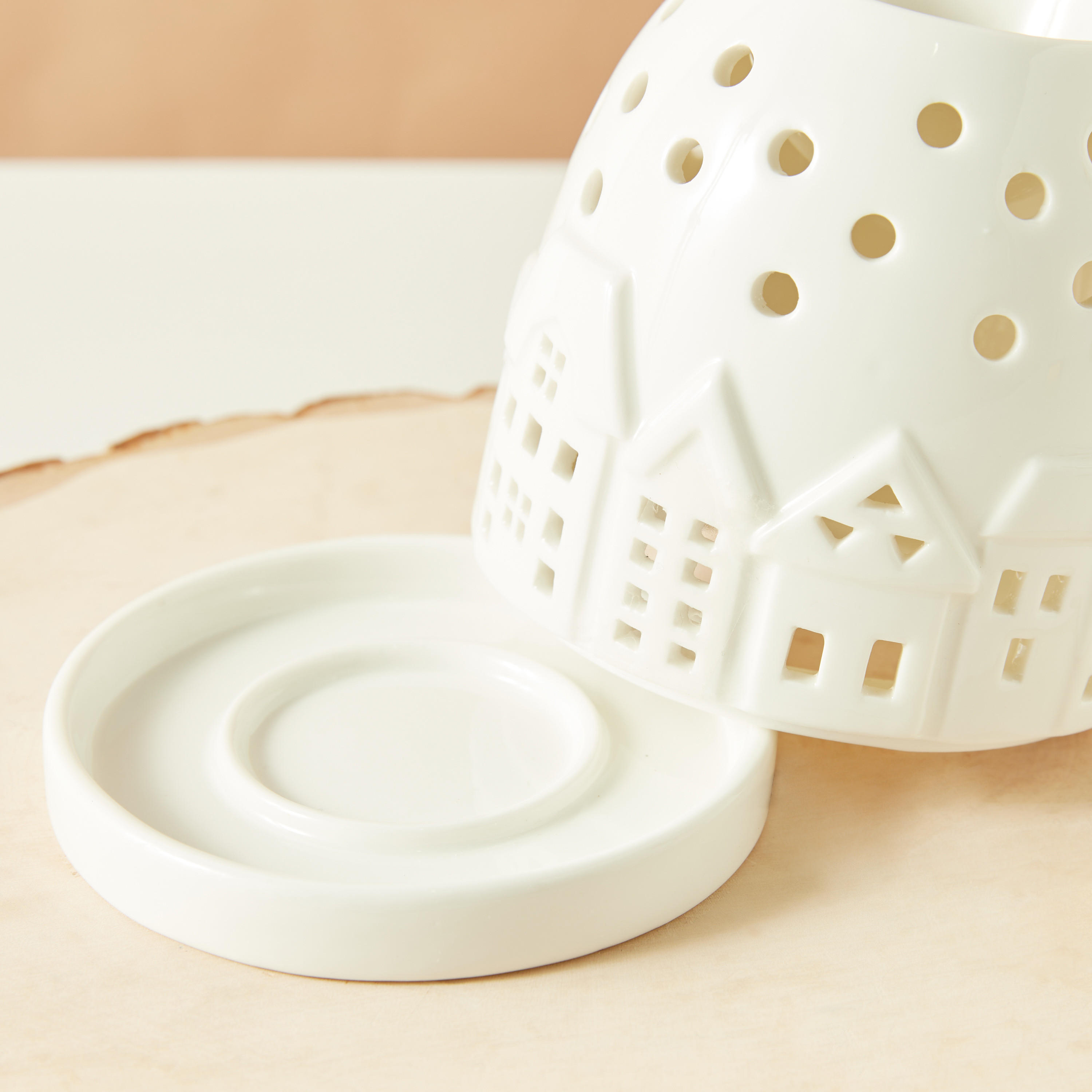 House Ceramic Oil Burner - 10x10x11 cms-household-homefragrance-burners-image-6