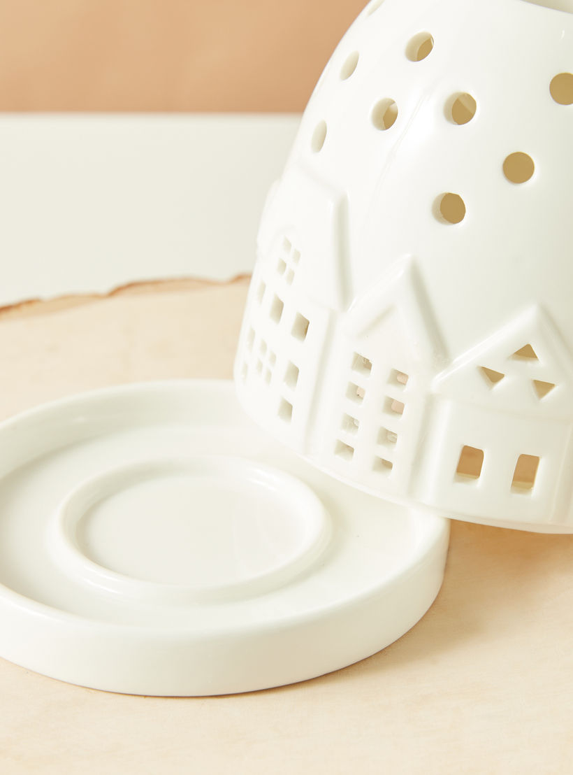 House Ceramic Oil Burner - 10x10x11 cms-household-homefragrance-burners-image-6