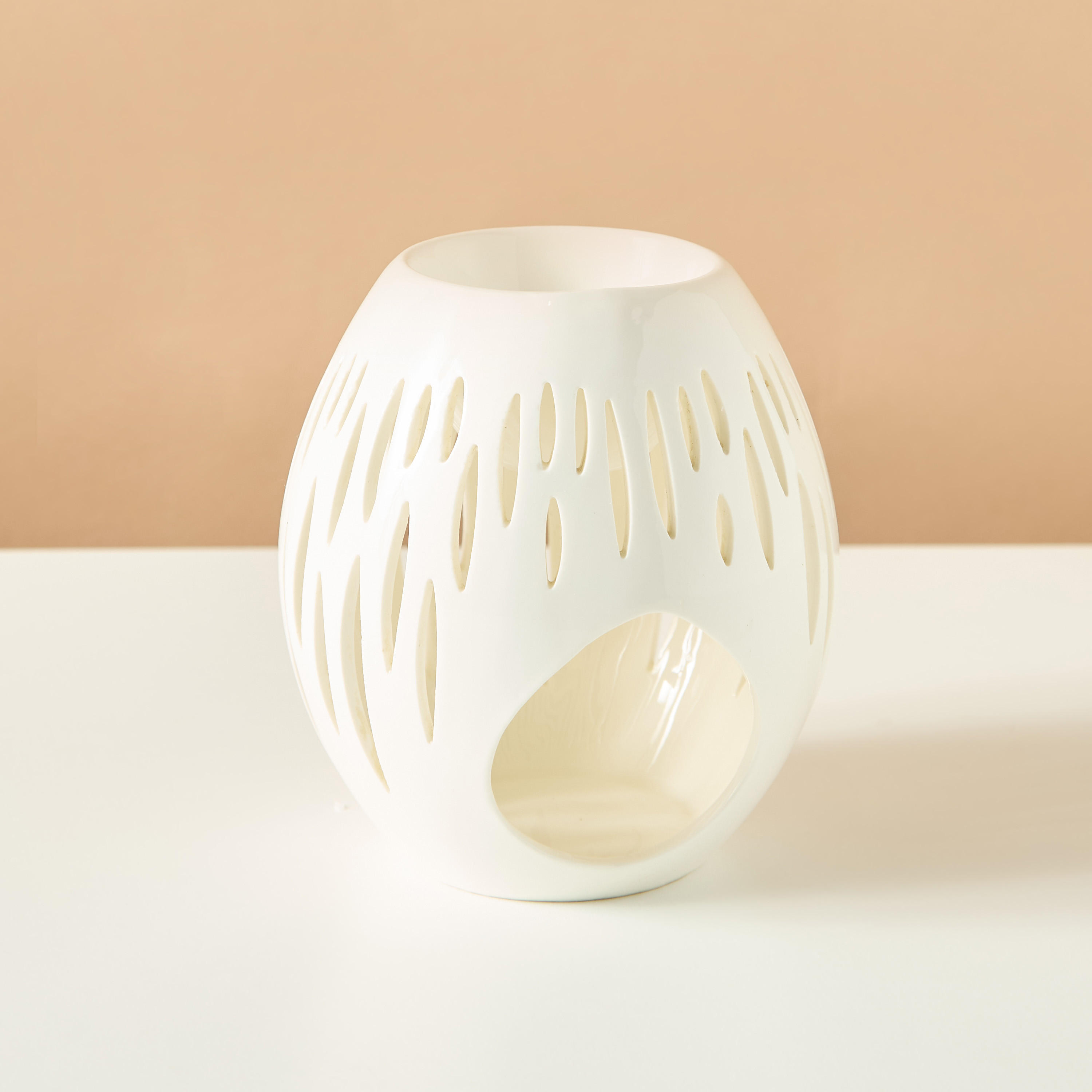 Ceramic Oil Burner - 12x12x13 cm-household-homefragrance-burners-image-2