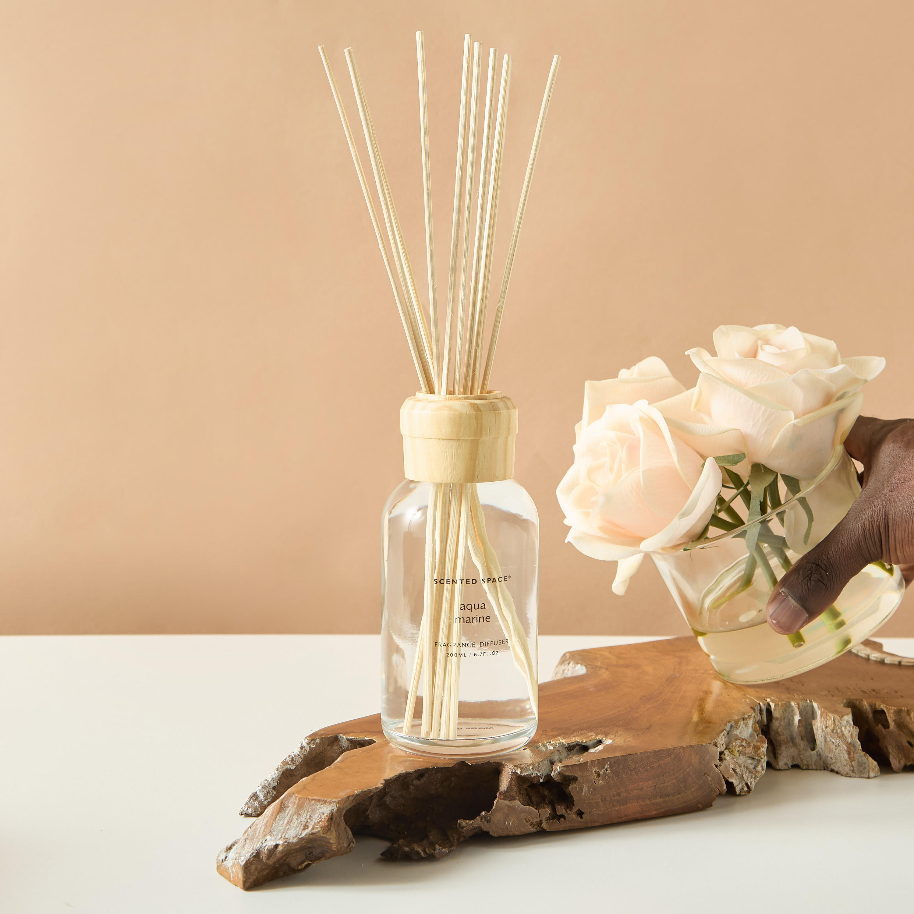 Scented Space Amberian Woods Reed Diffuser - 200 ml-household-homefragrance-reeddiffusers-image-1
