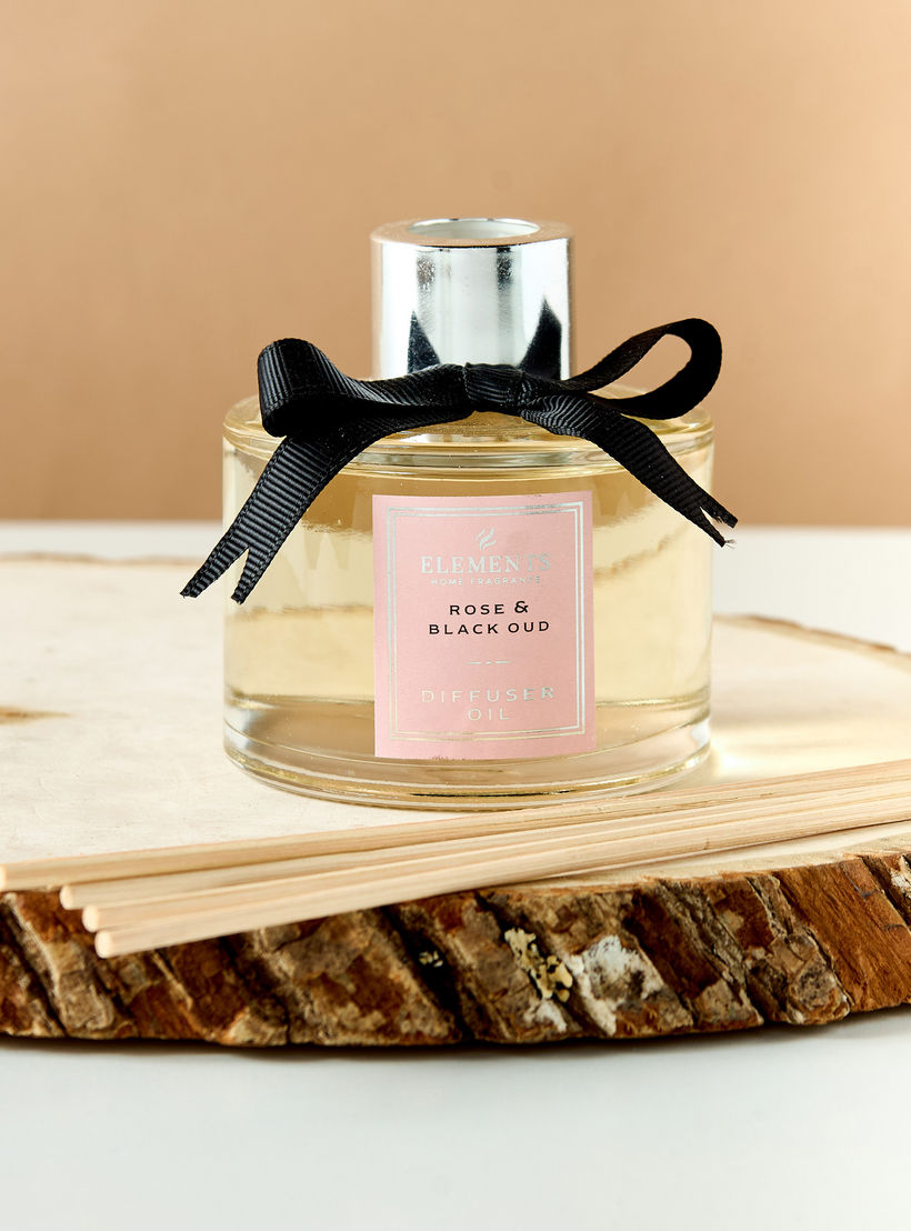 موزع عطور أعواد برائحة الورد والعود الأسود من إليمينتس - 100 مل-household-homefragrance-reeddiffusers-image-3
