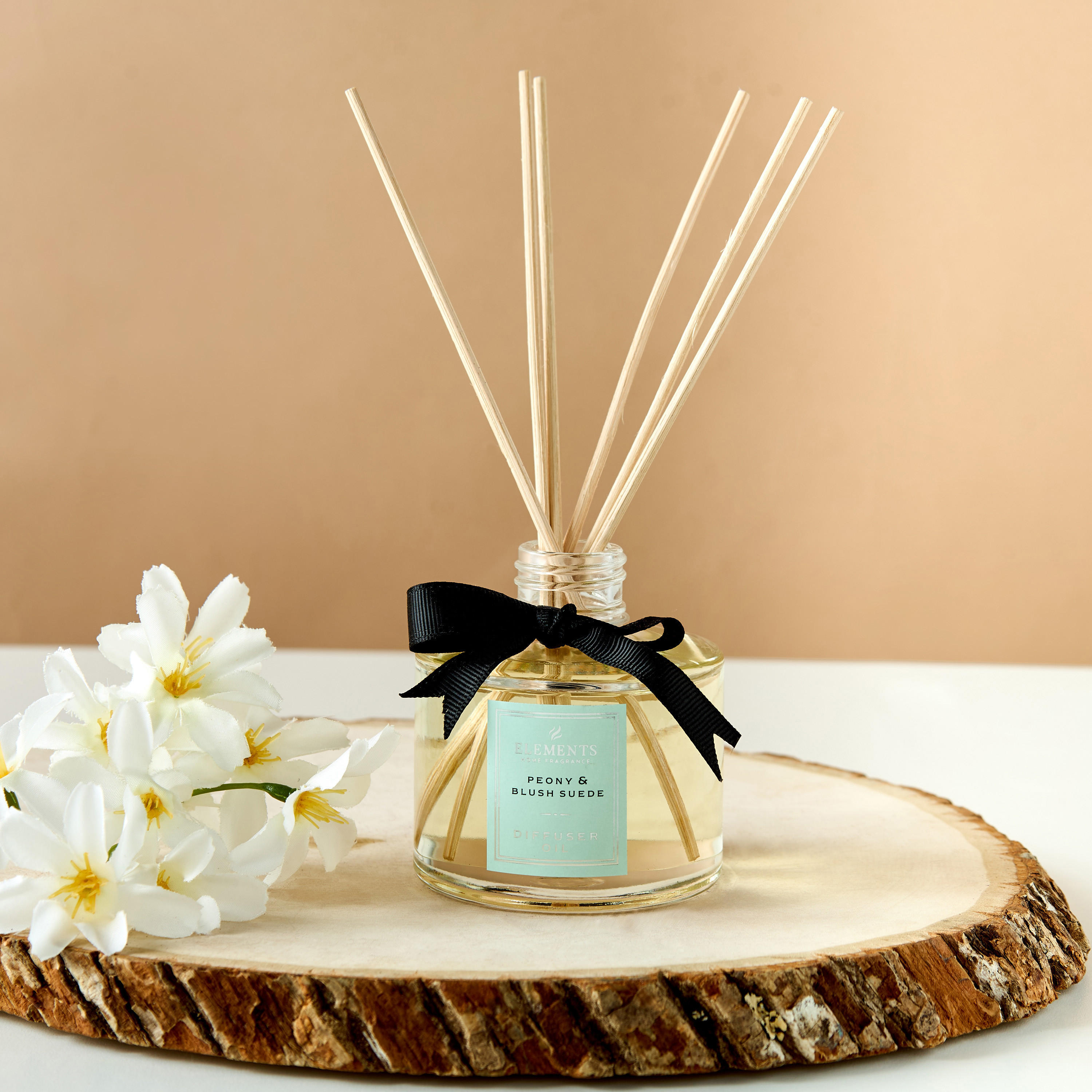 Elements Peony and Blush Suede Reed Diffuser - 100 ml-household-homefragrance-reeddiffusers-image-1