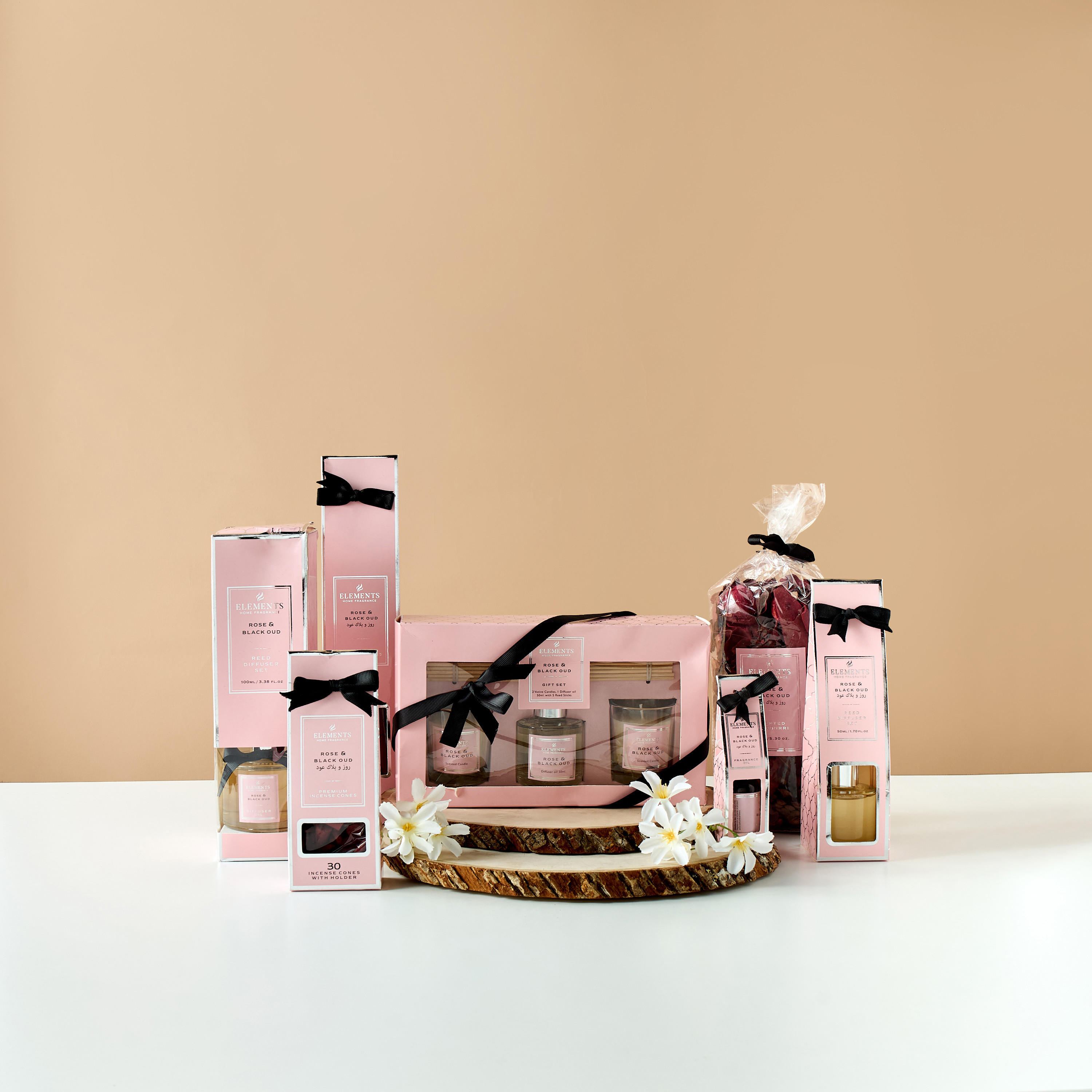 Elements Rose and Black Oud Reed Diffuser and Jar Candle Gift Set-household-homefragrance-fragrancegiftset-image-9