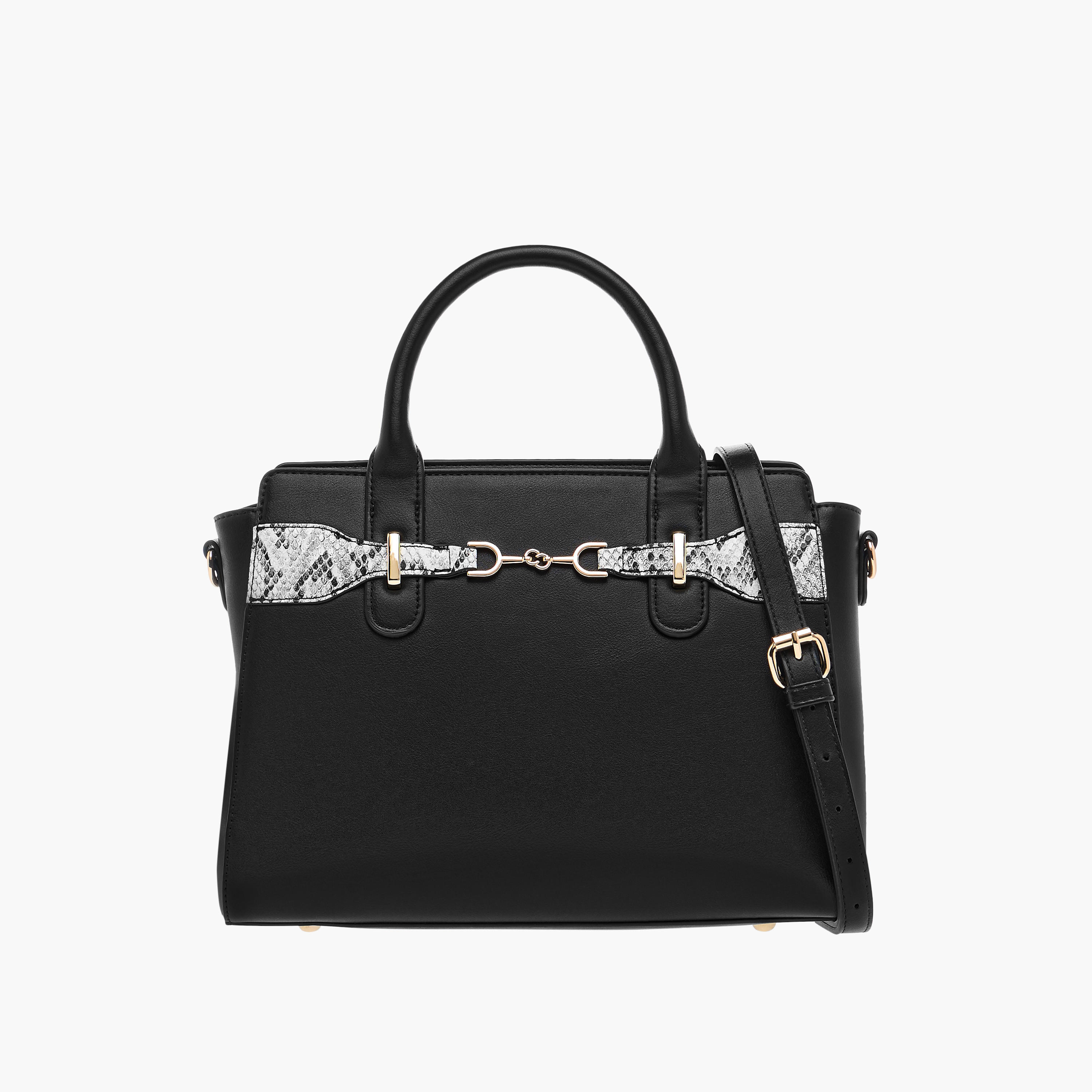 Celeste Animal Textured Tote Bag with Zip Closure and Handles-women-bagsandwallets-handbags-image-1