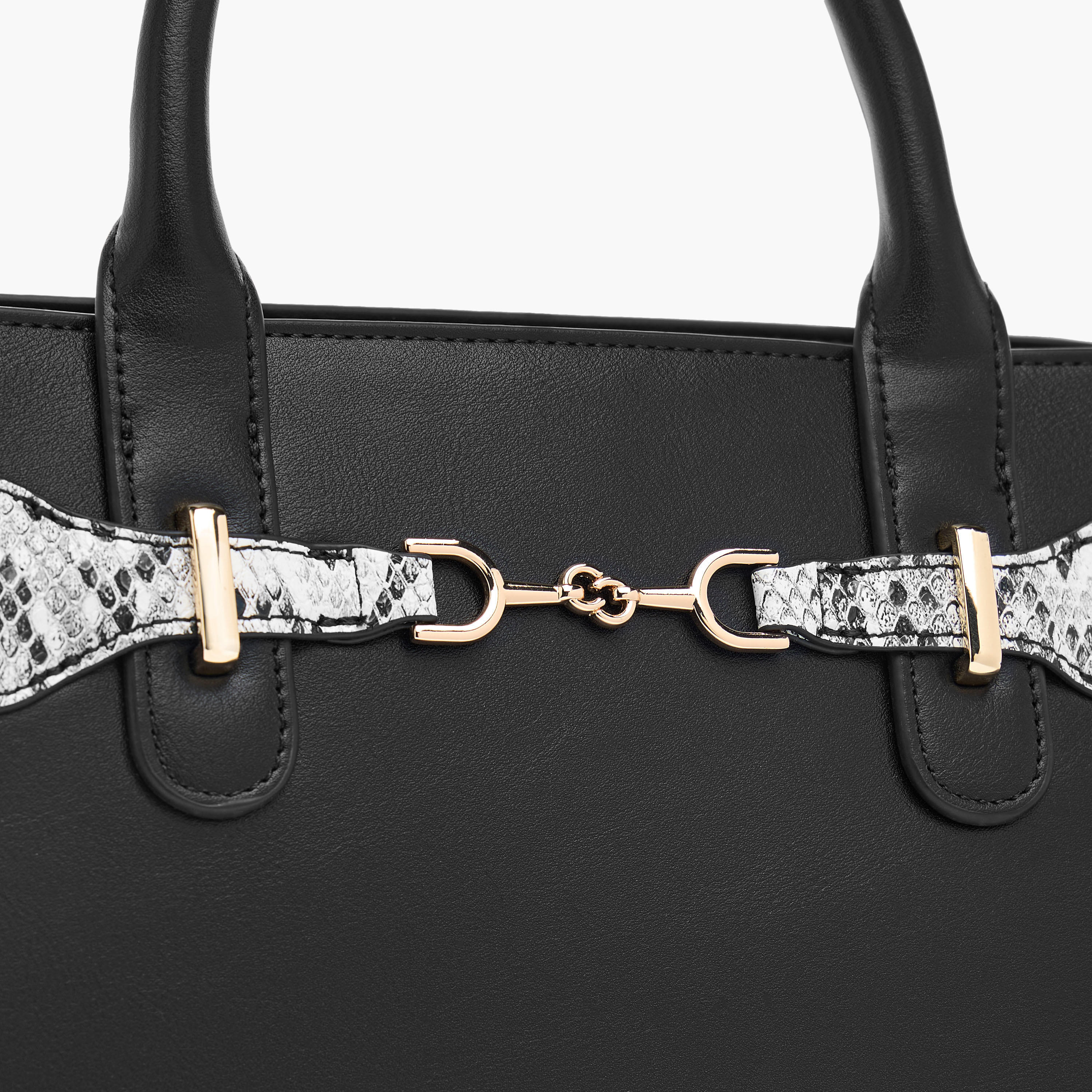 Celeste Animal Textured Tote Bag with Zip Closure and Handles-women-bagsandwallets-handbags-image-4