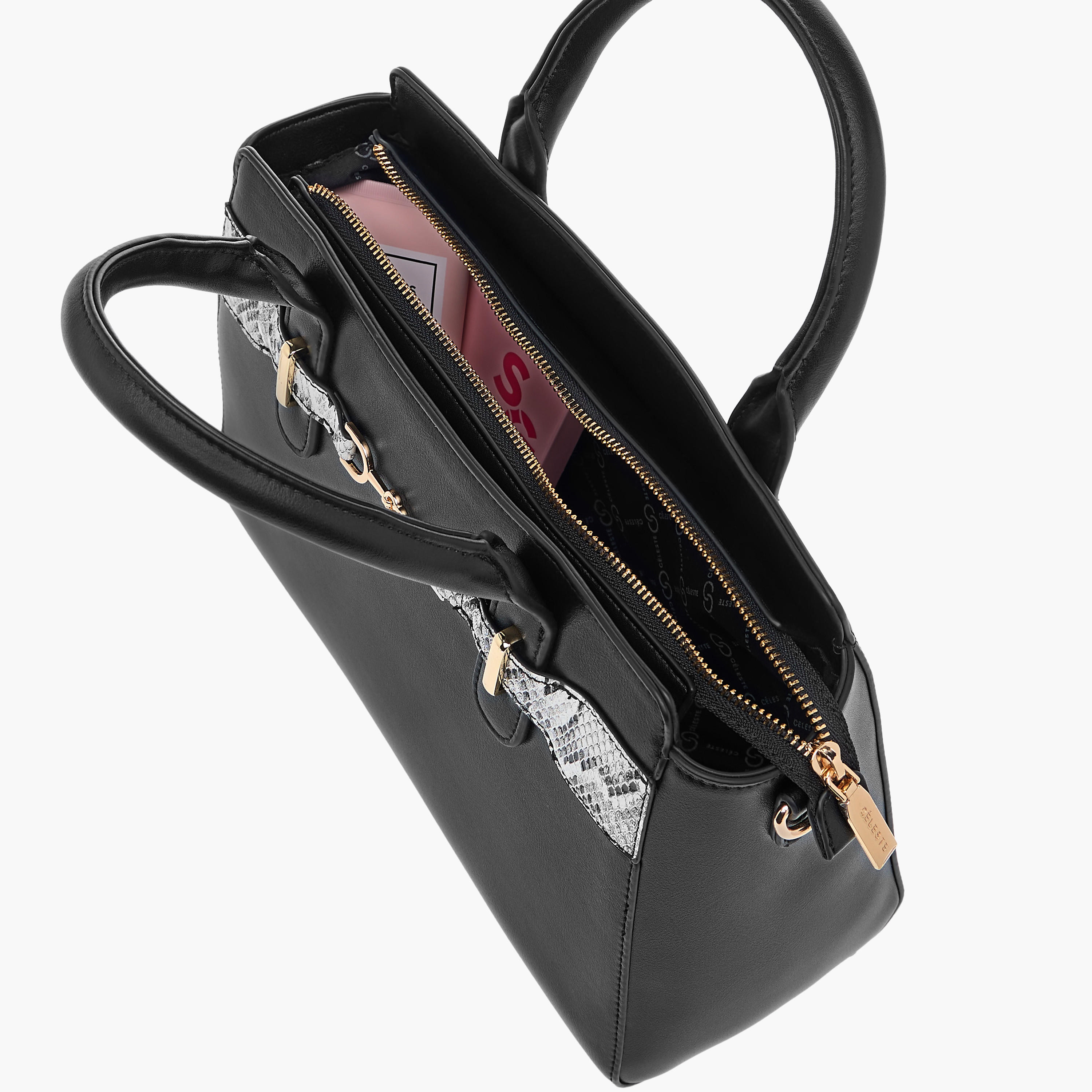 شنطة توتي بنمط حيوانات بارز الملمس وسحاب إغلاق ومقابض من سيليست-women-bagsandwallets-handbags-image-7