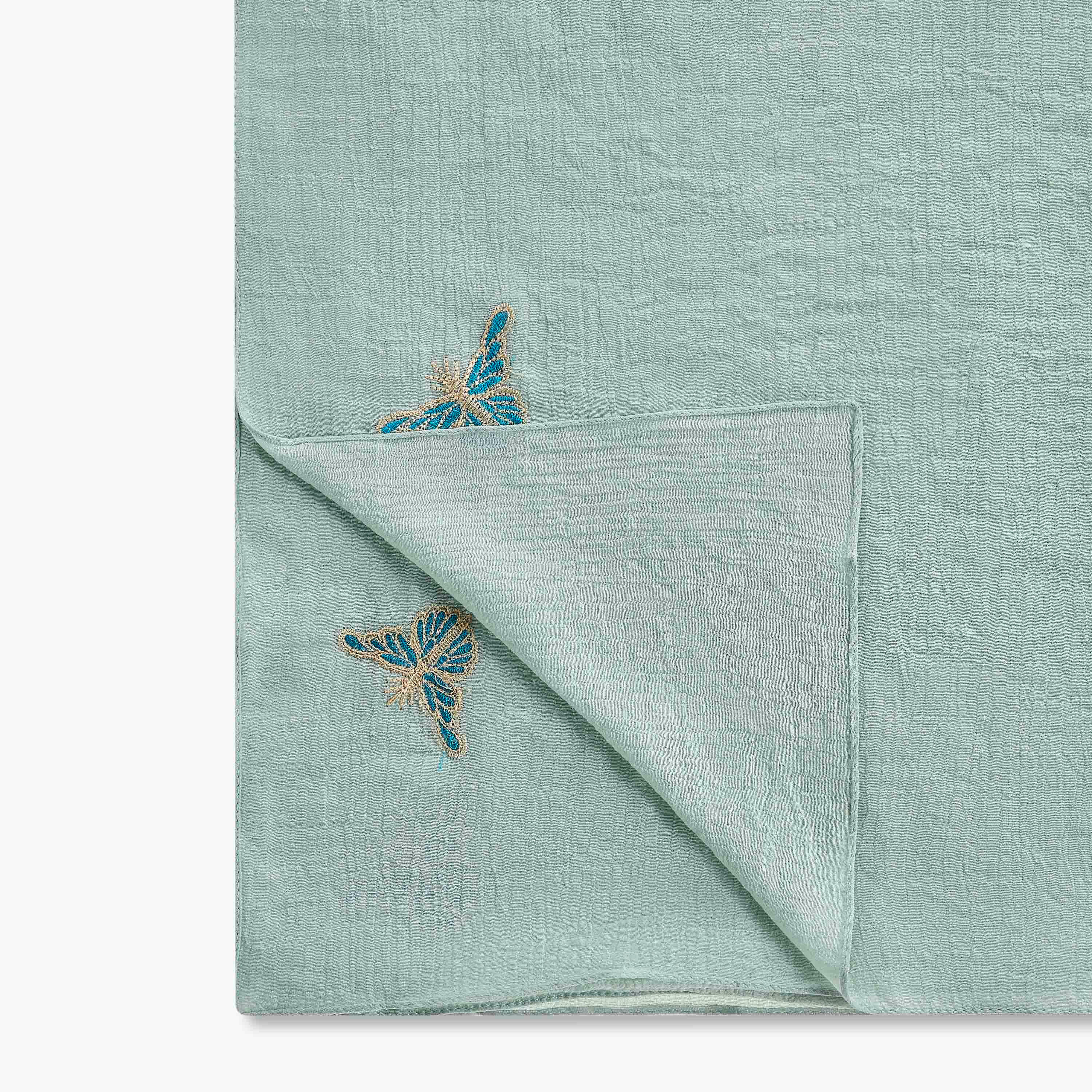 وشاح أخضر بتطريز فراشة من زورا-women-clothingaccessories-scarves-image-3