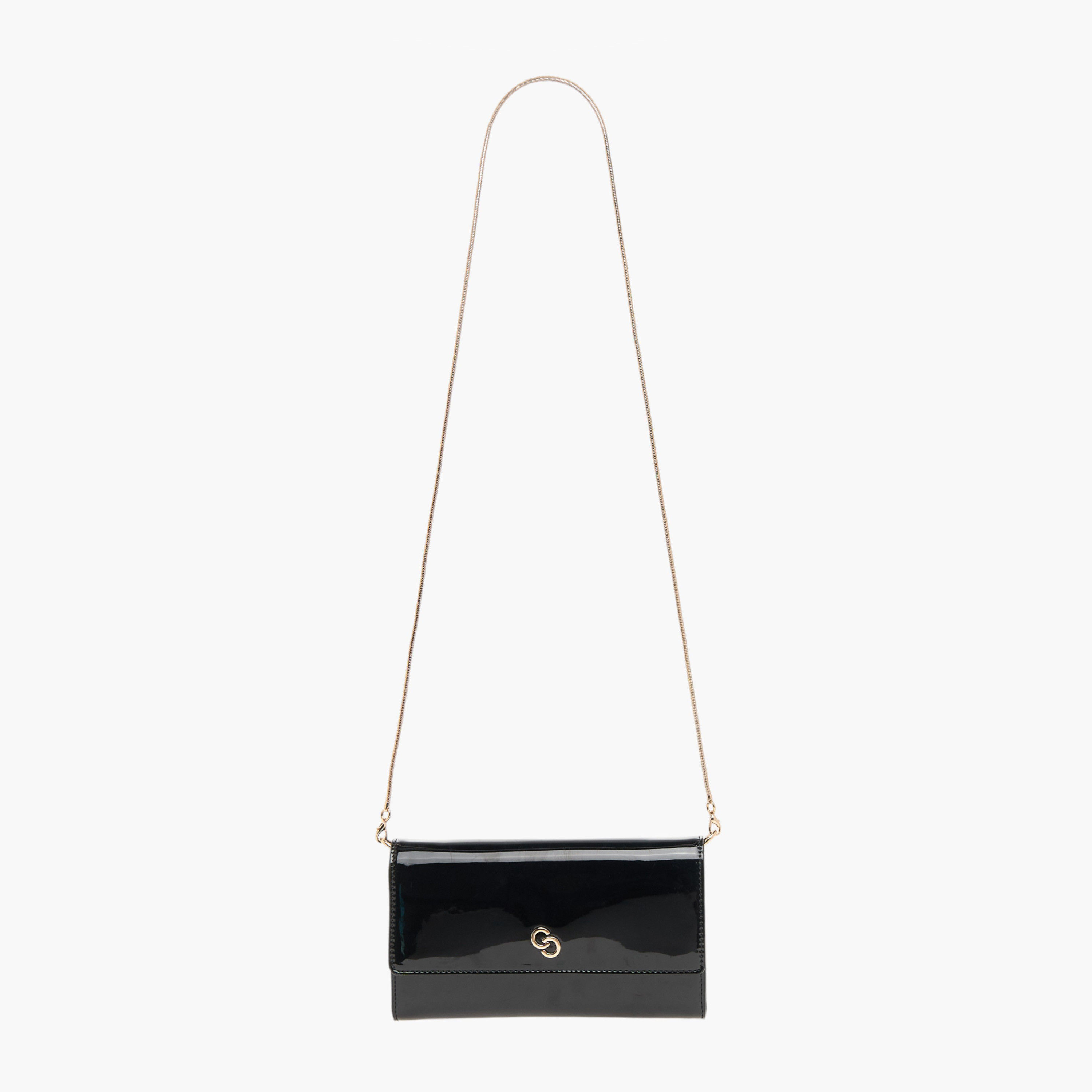 Celeste Solid Clutch with Detachable Chain Strap and Flap Closure-women-bagsandwallets-wallets-image-16