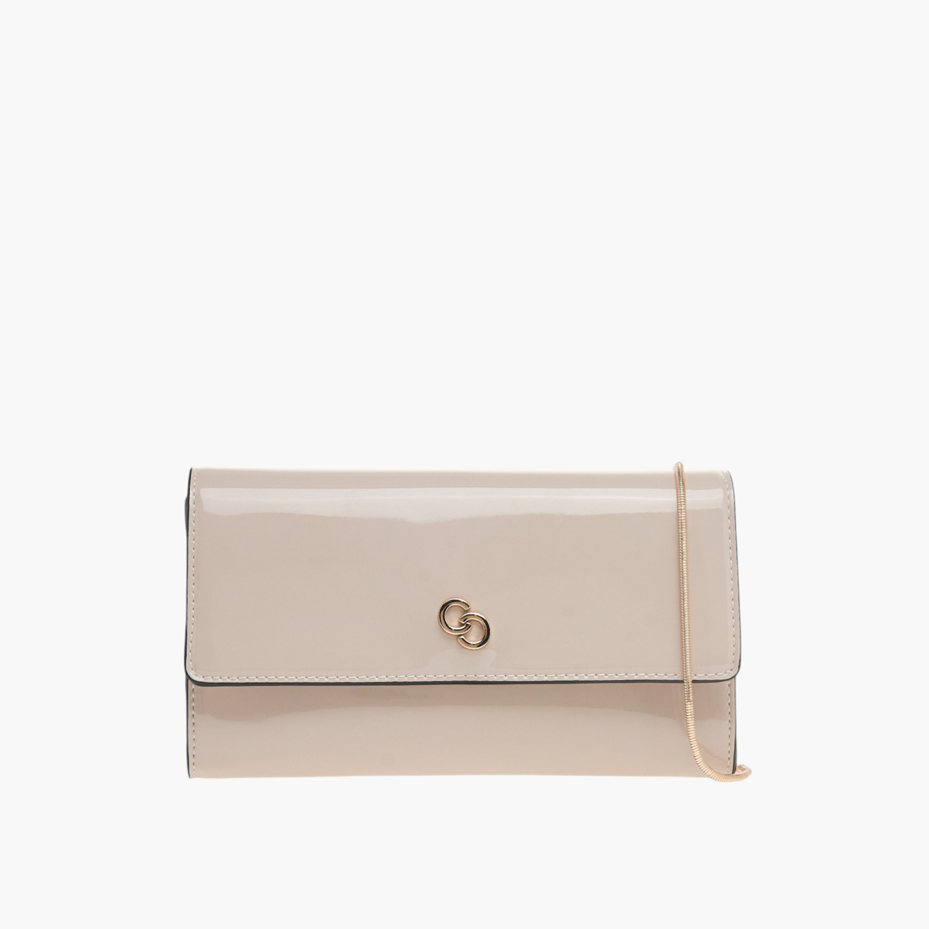 Celeste Solid Clutch with Detachable Chain Strap and Flap Closure-women-bagsandwallets-wallets-image-1