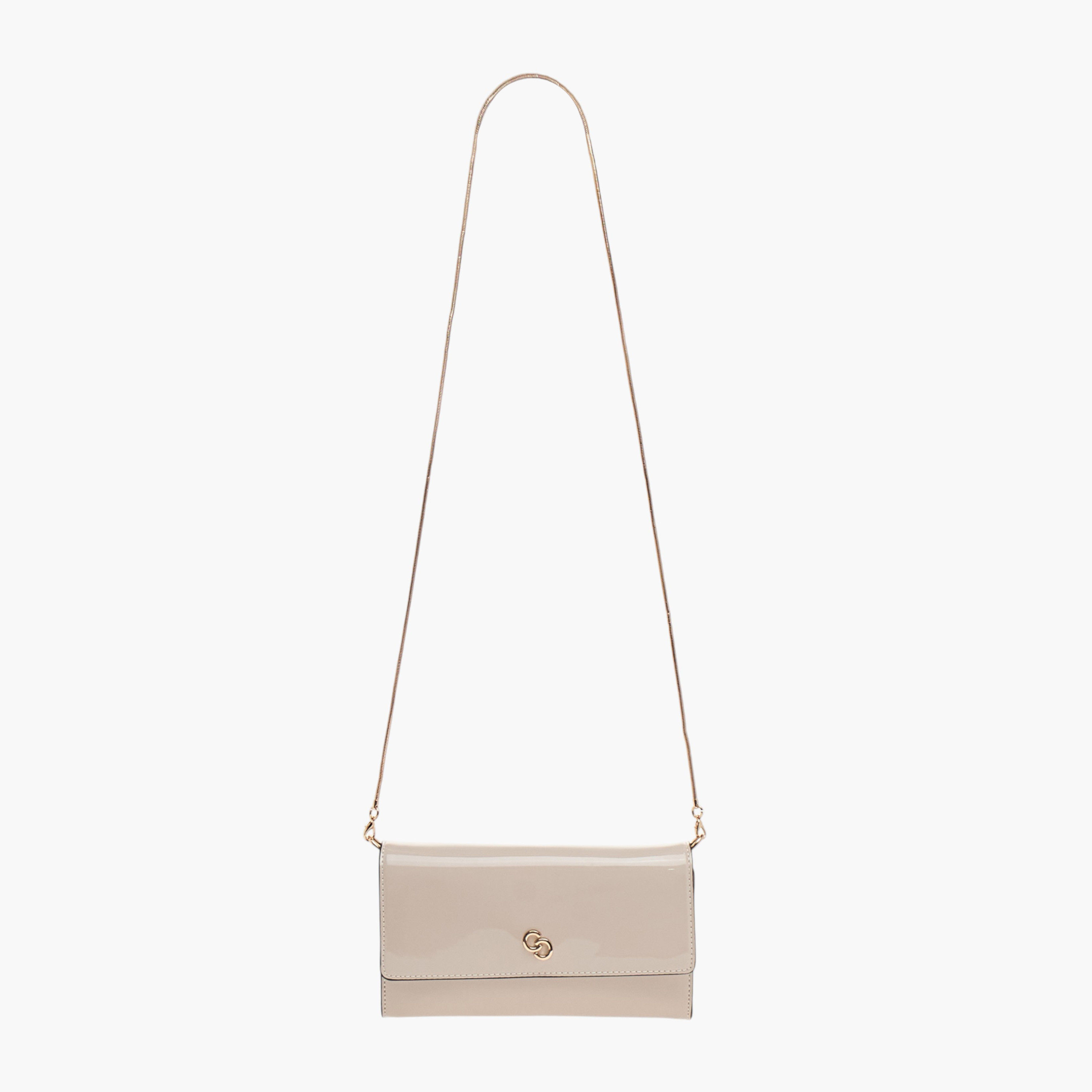 Celeste Solid Clutch with Detachable Chain Strap and Flap Closure-women-bagsandwallets-wallets-image-2