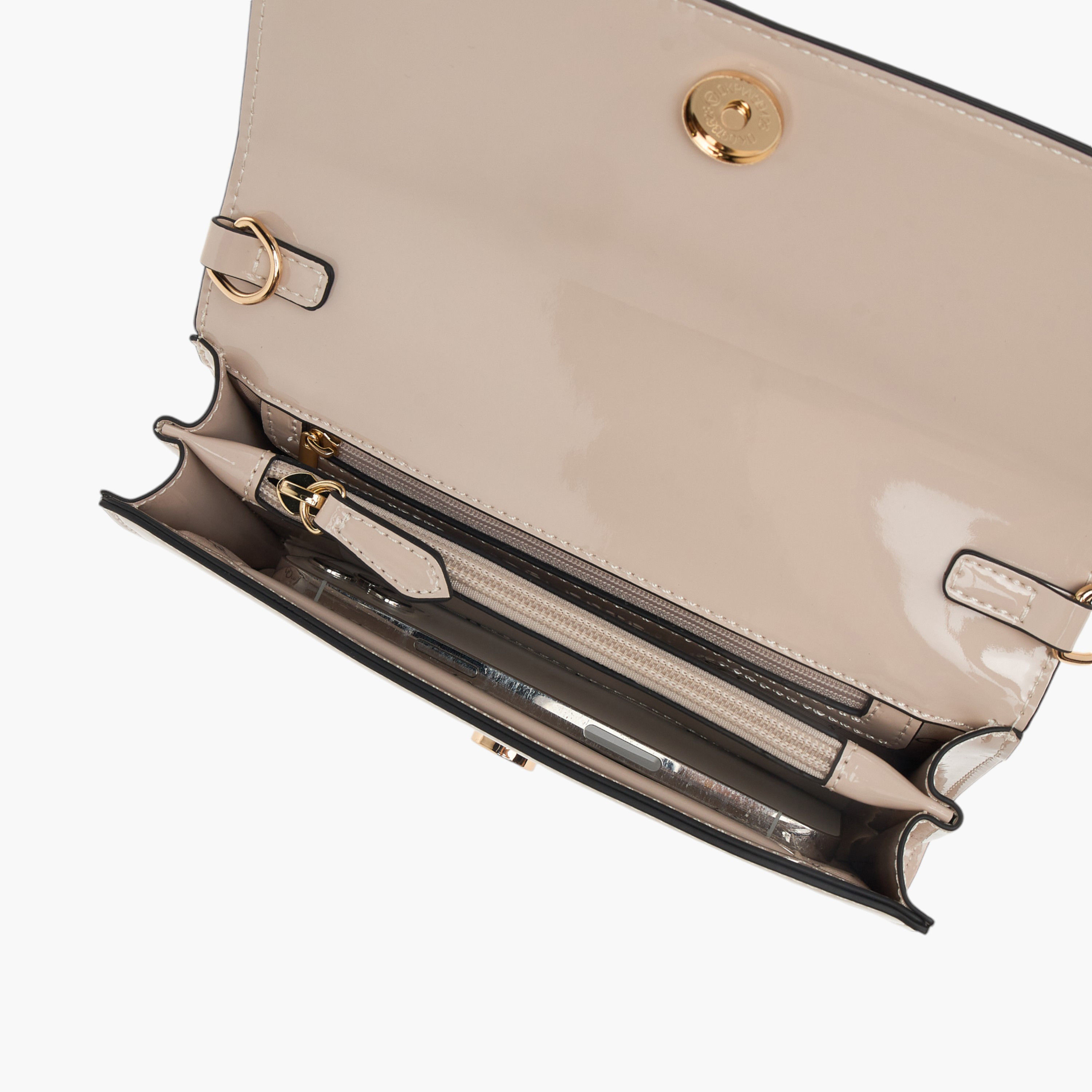 Celeste Solid Clutch with Detachable Chain Strap and Flap Closure-women-bagsandwallets-wallets-image-7
