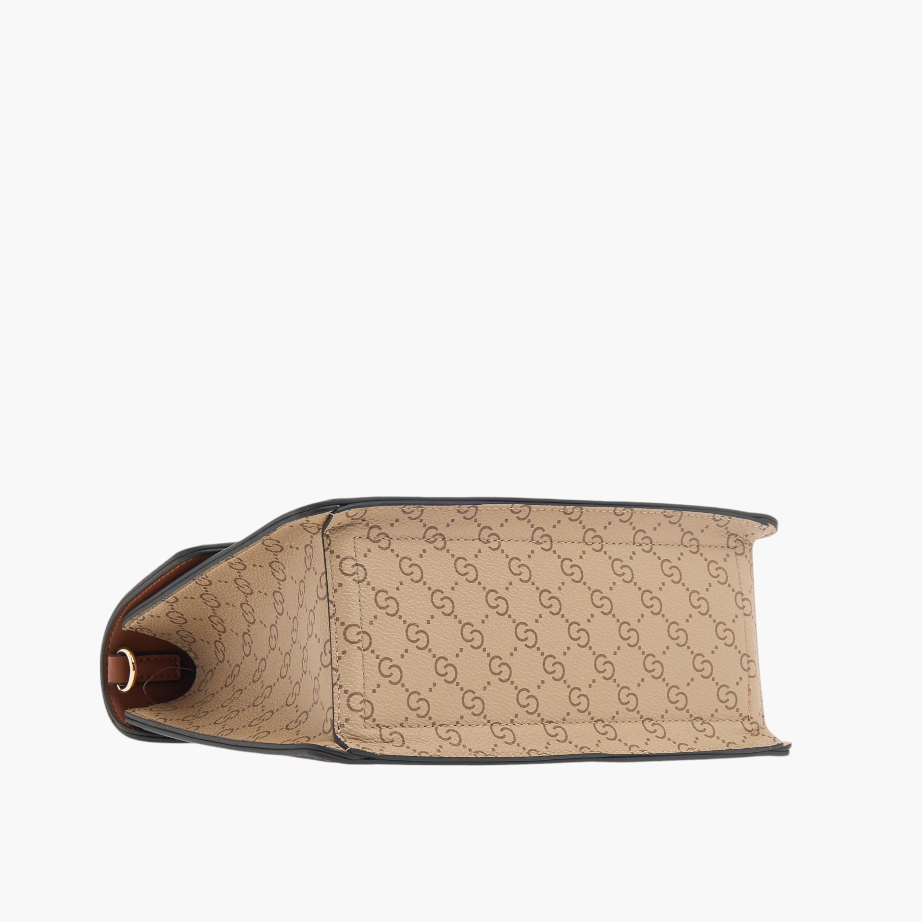 شنطة ساتشيل بحزام قابل للفصل وطيّة إغلاق وطبعات مونوجرام من سيليست-women-bagsandwallets-handbags-image-6
