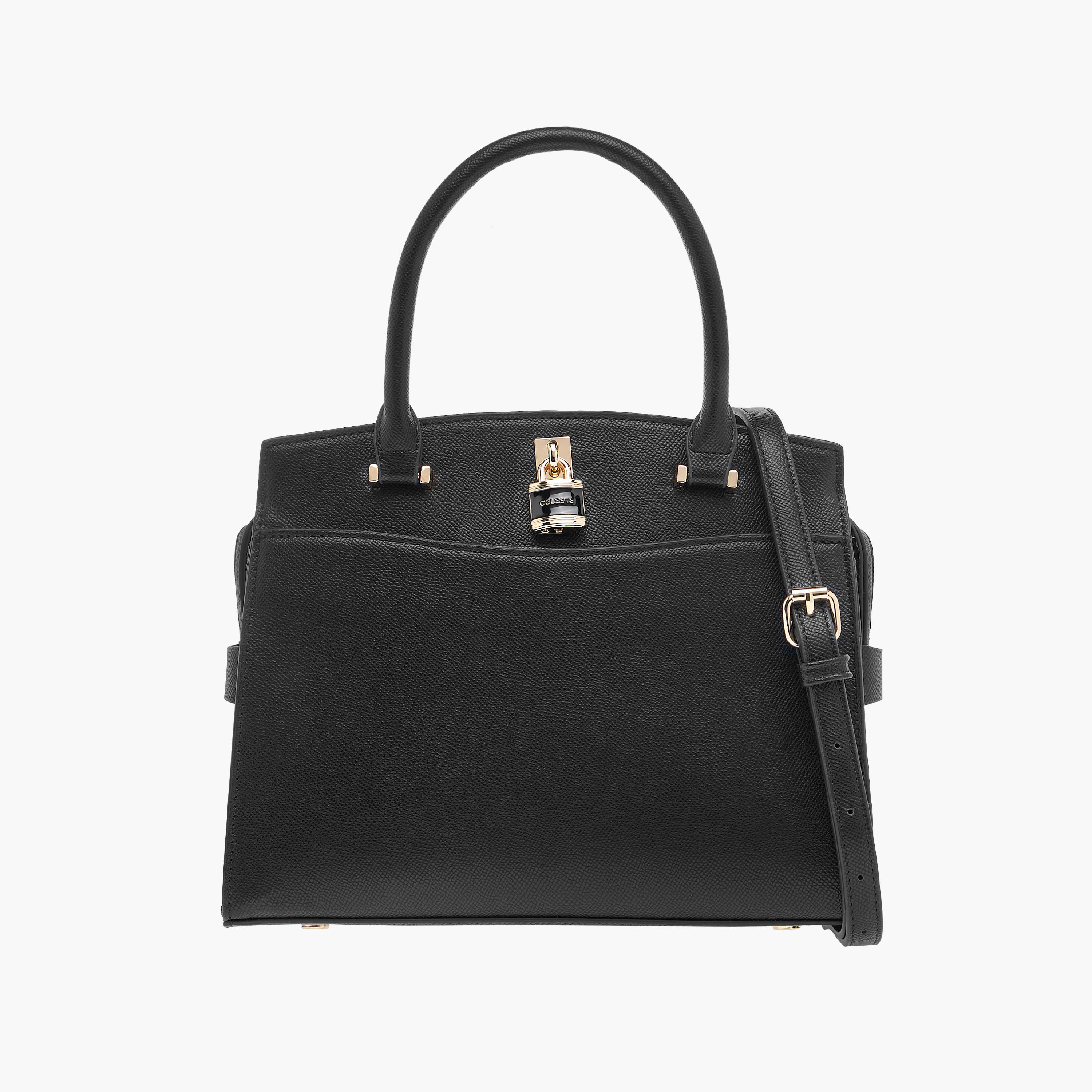 شنطة توتي سادة بحزام قابل للفصل ودلاية قفل من سيليست-women-bagsandwallets-handbags-image-1
