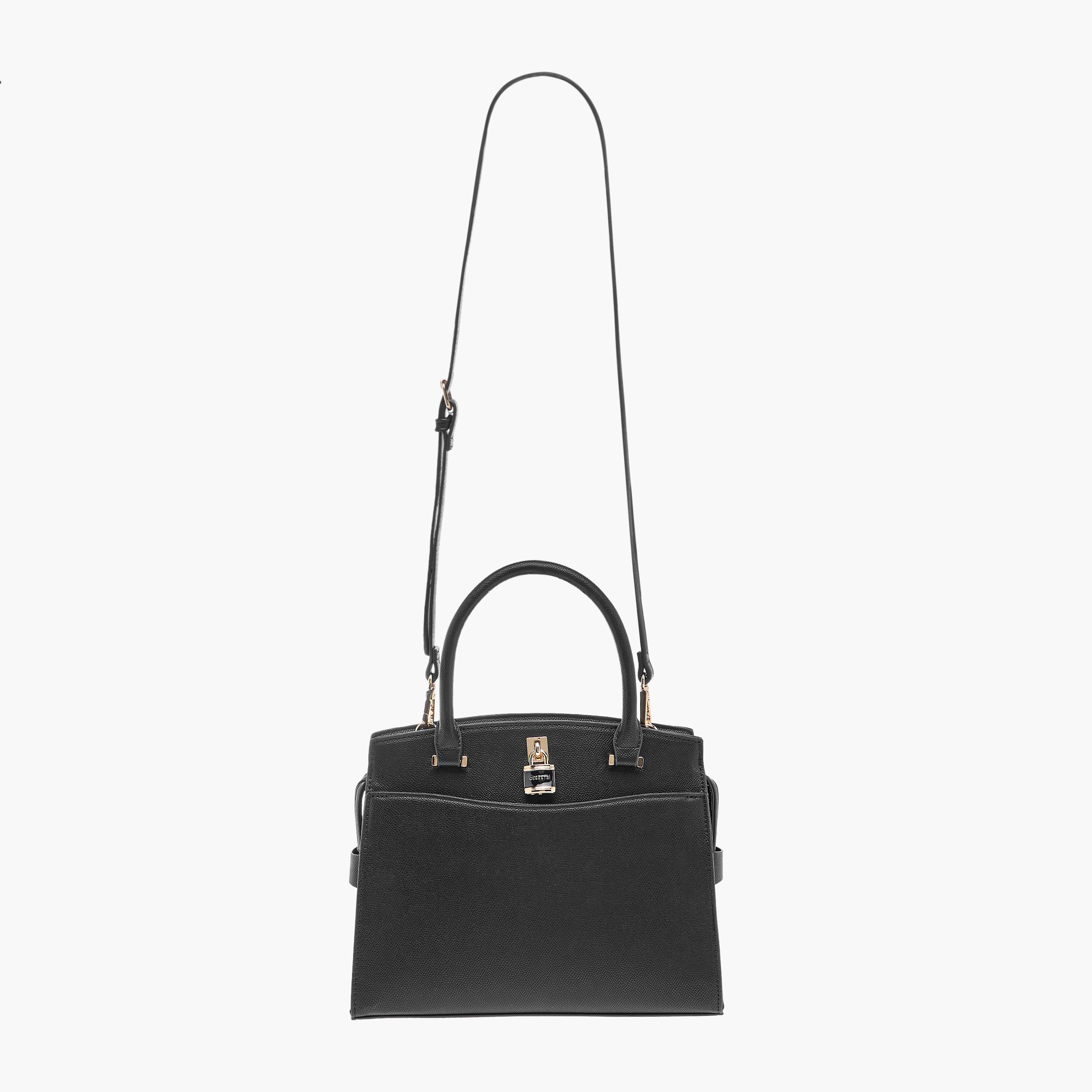 شنطة توتي سادة بحزام قابل للفصل ودلاية قفل من سيليست-women-bagsandwallets-handbags-image-2
