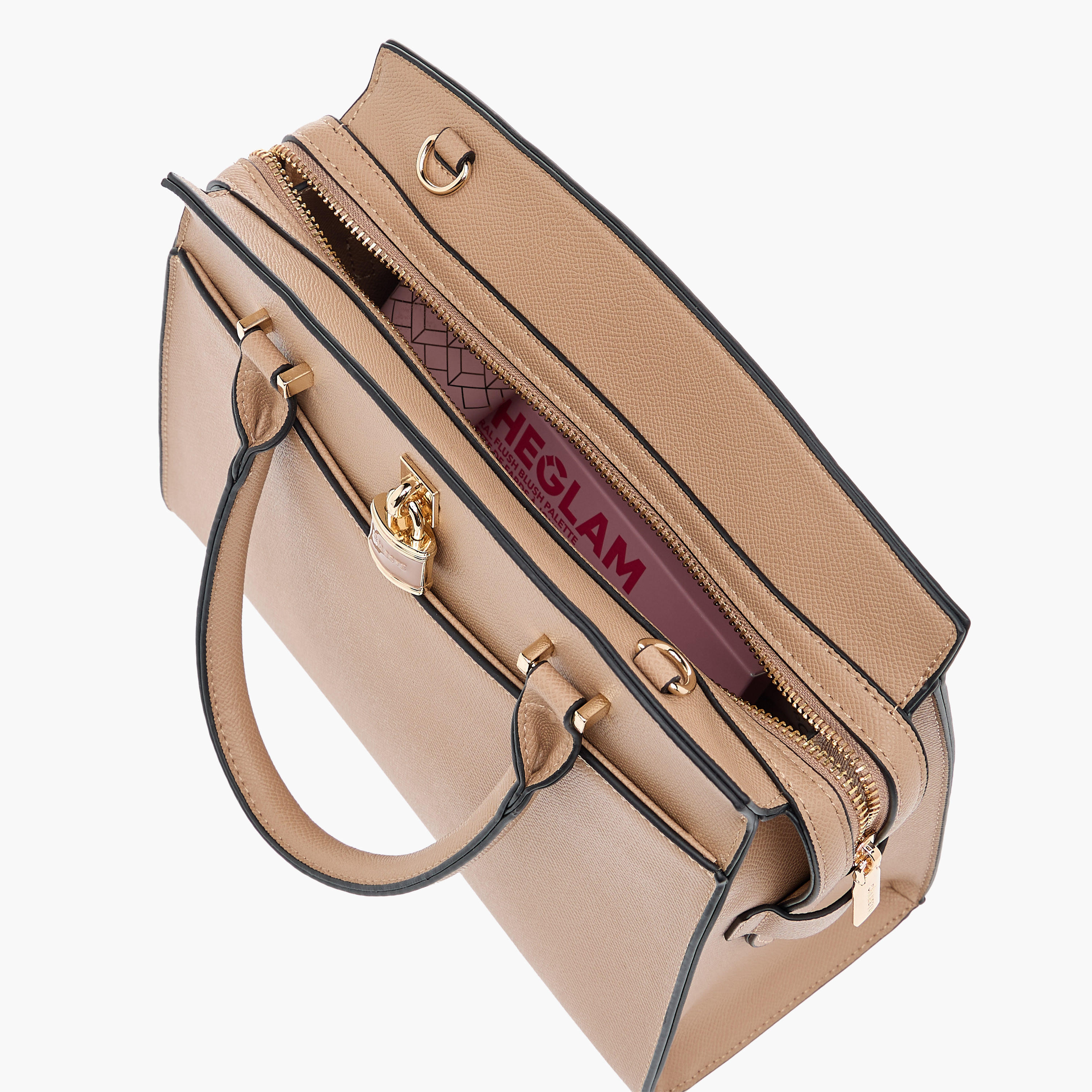 شنطة توتي سادة بحزام قابل للفصل ودلاية قفل من سيليست-women-bagsandwallets-handbags-image-7