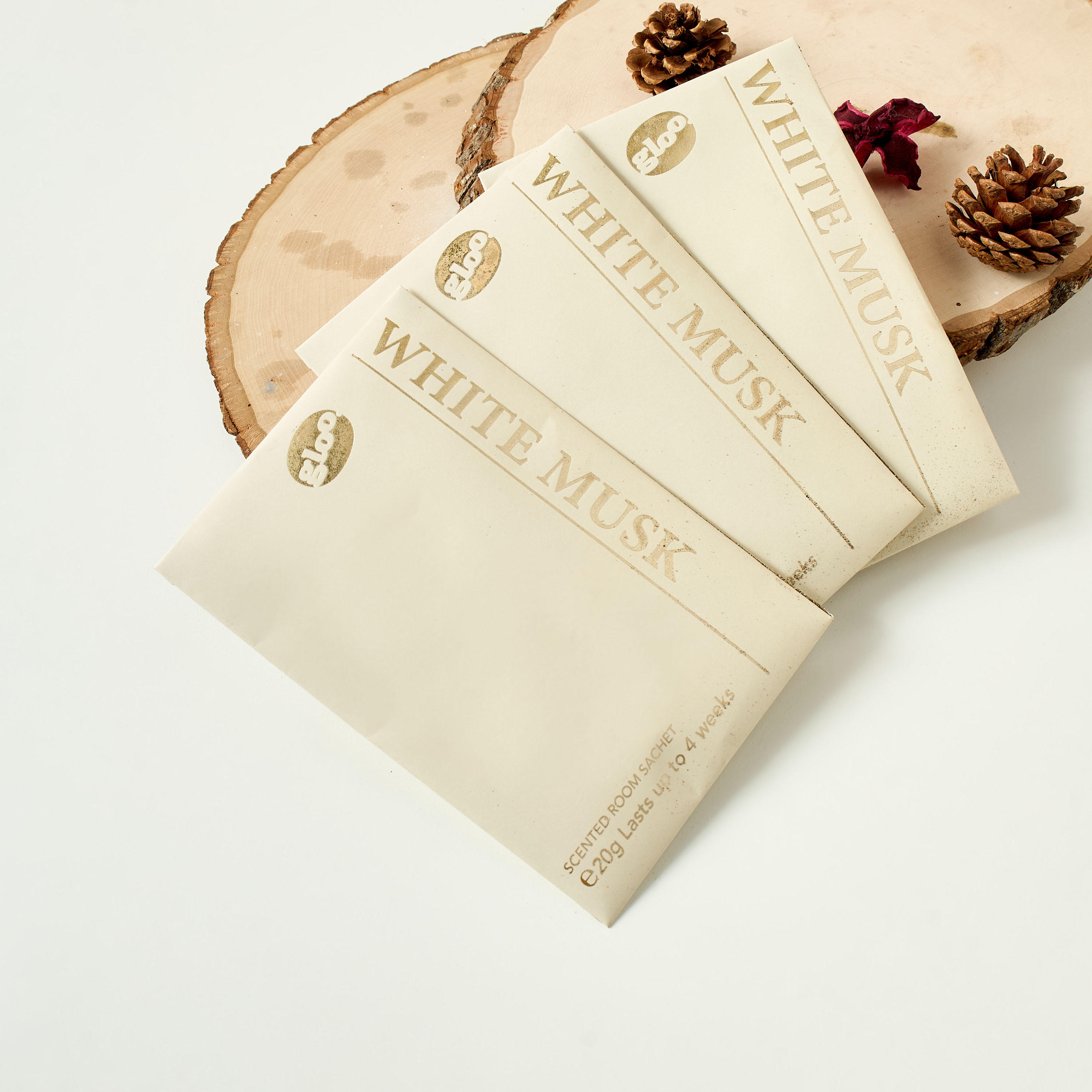 GLOO White Musk Incense Sachet - Set of 3-household-homefragrance-potpourri-image-1