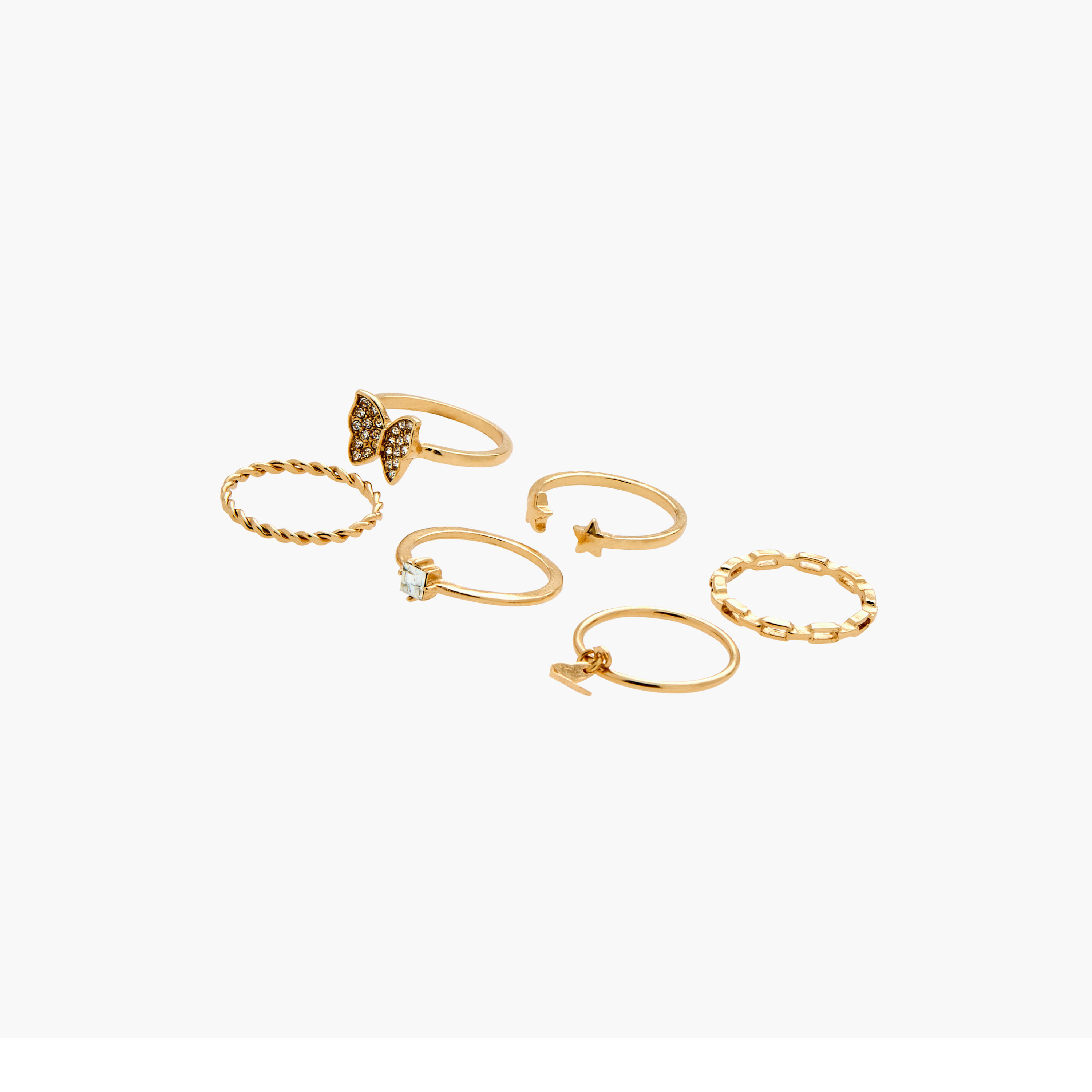 طقم خواتم 6 قطع متنوعة - S-M-women-watchesandjewellery-jewellery-rings-image-2
