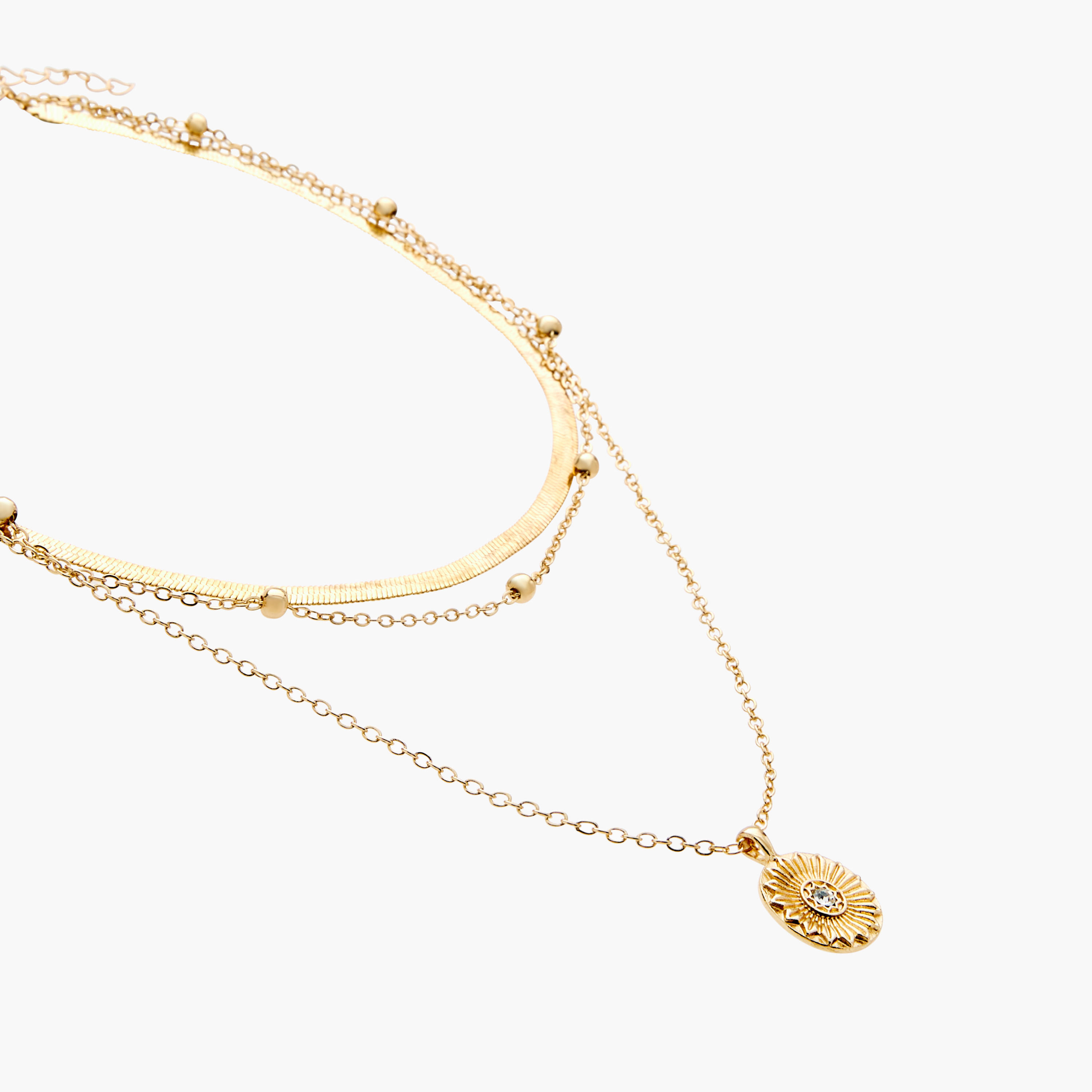 Layered Necklace with Lobster Clasp Closure-women-watchesandjewellery-jewellery-necklacesandpendants-image-2