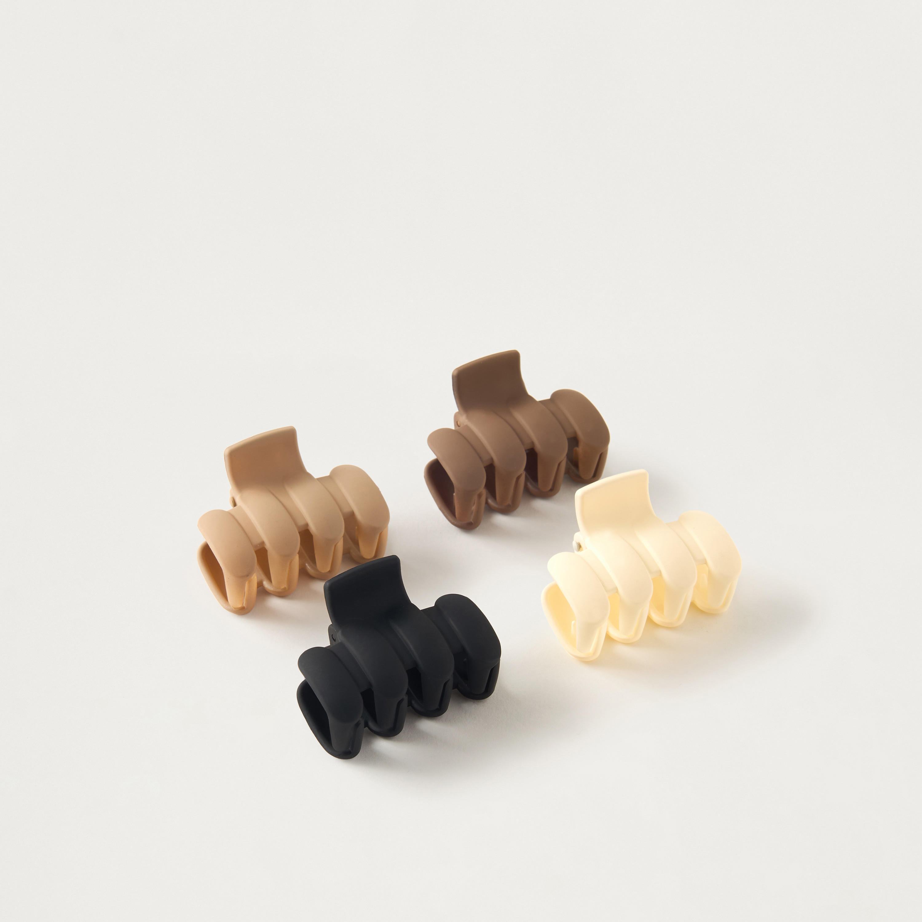 مشابك شعر سادة - طقم 4 قطع-women-hairaccessories-clamps-image-1