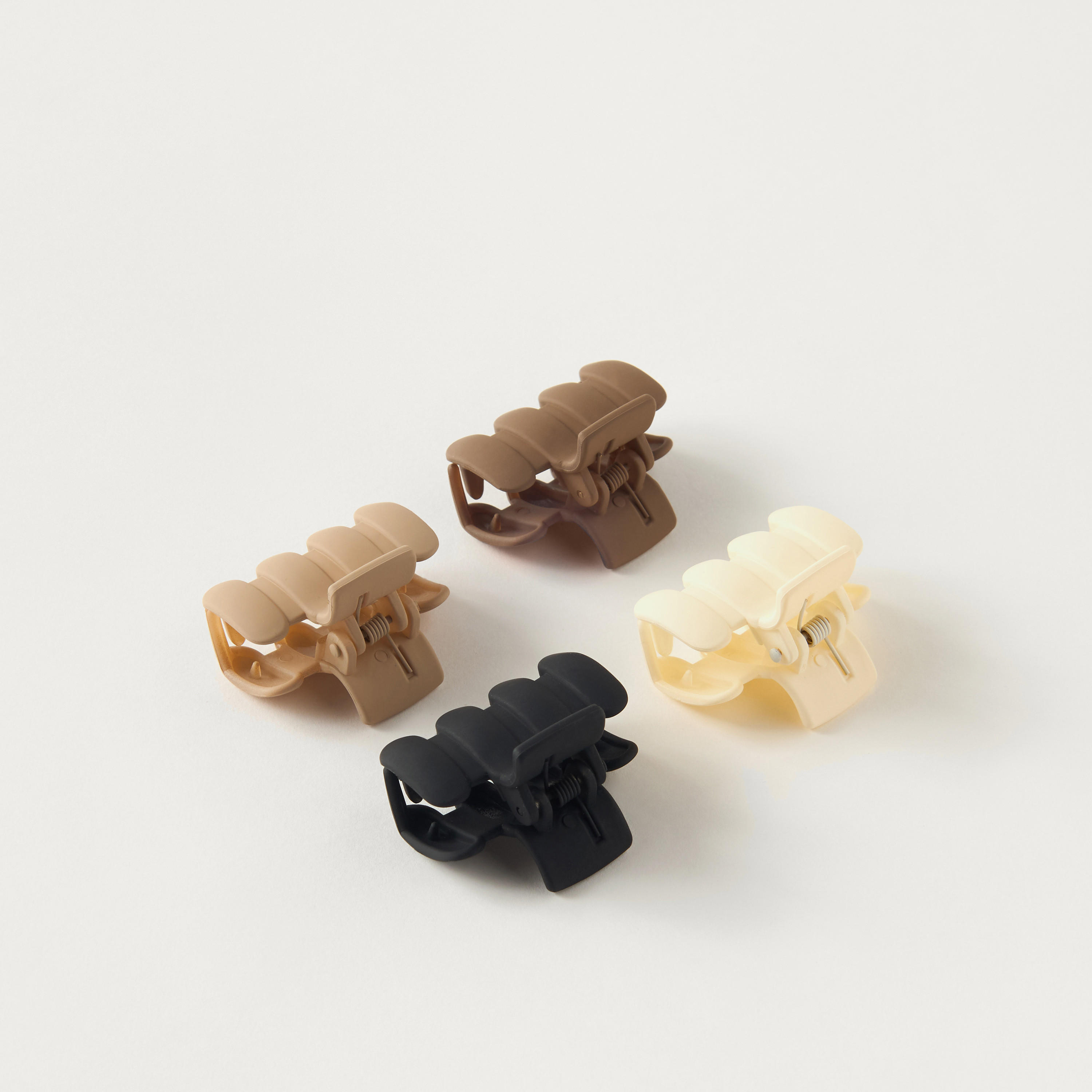 مشابك شعر سادة - طقم 4 قطع-women-hairaccessories-clamps-image-2