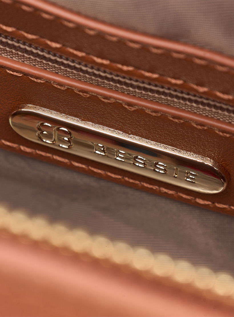 شنطة توتي سادة بسحاب إغلاق وتفاصيل وشاح من بيسي لندن-women-bagsandwallets-handbags-image-10