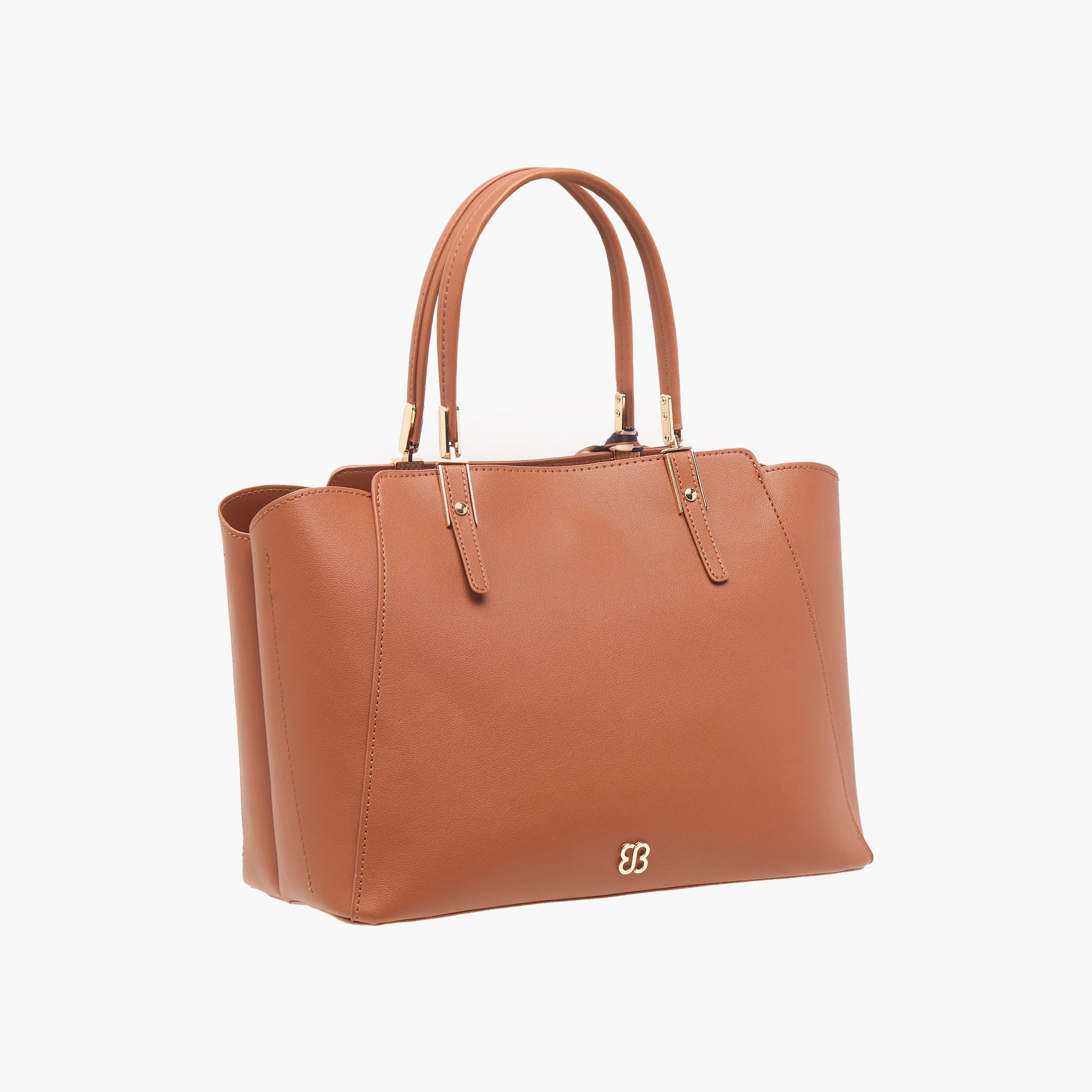 شنطة توتي سادة بسحاب إغلاق وتفاصيل وشاح من بيسي لندن-women-bagsandwallets-handbags-image-13