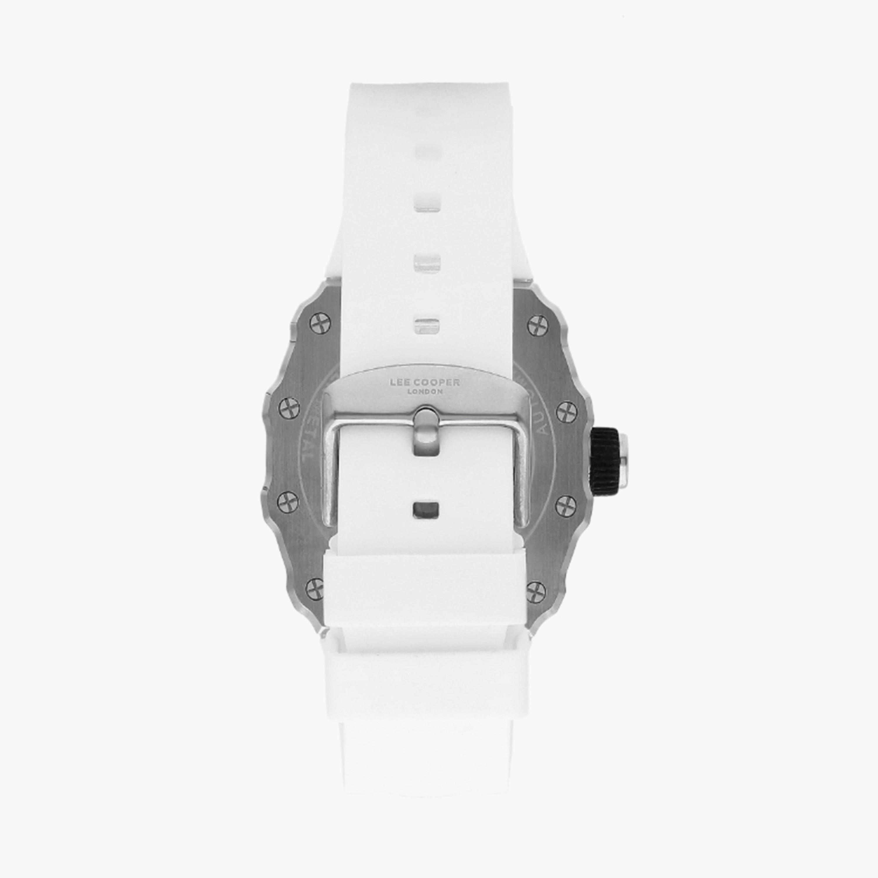 Lee Cooper Men's 45MM White Automatic Silicone Strap Watch | LC07980.333-men-watchesandjewellery-watches-image-3