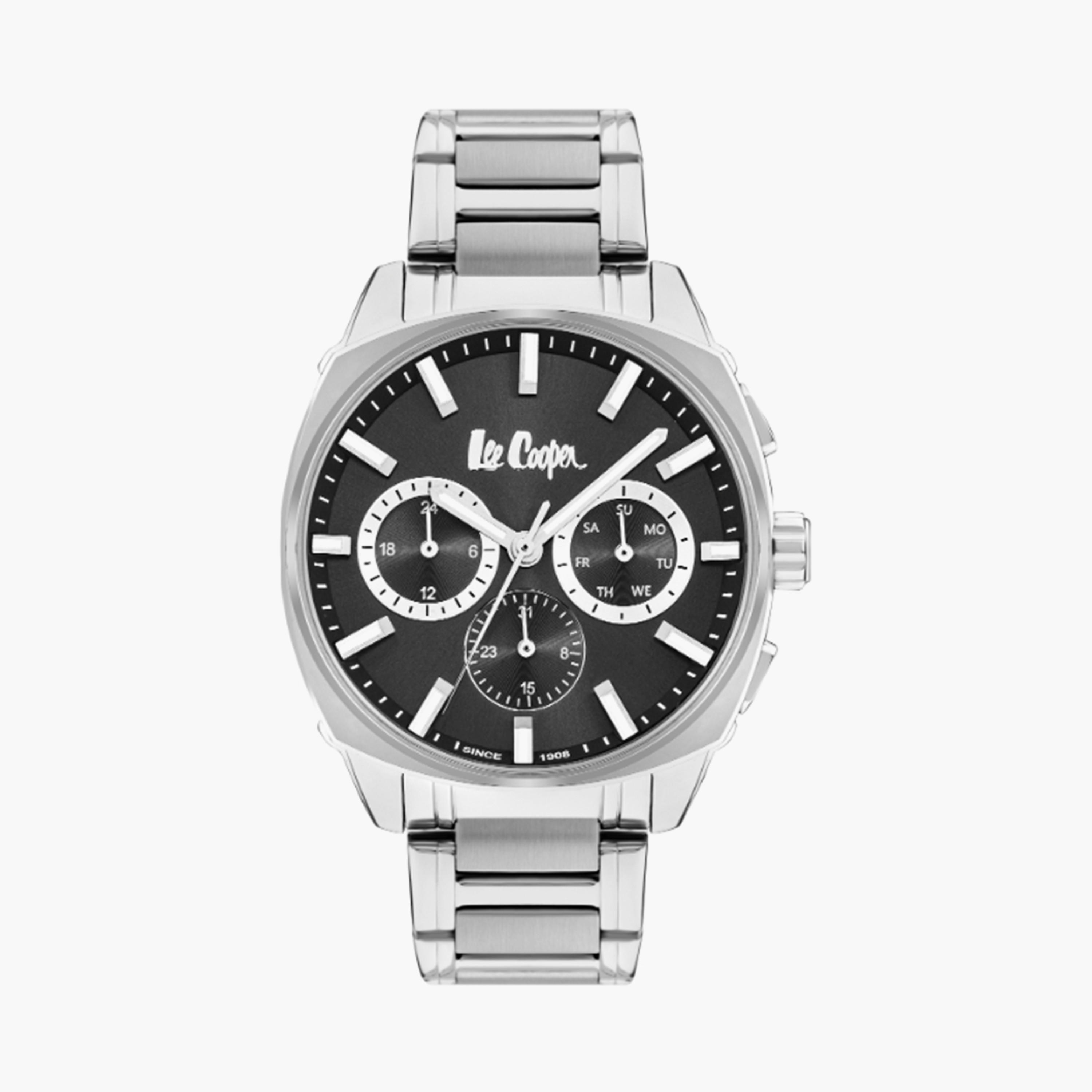 Lee Cooper Men's 44MM Silver Chronograph Metal Watch | LC07925.350-men-watchesandjewellery-watches-image-1