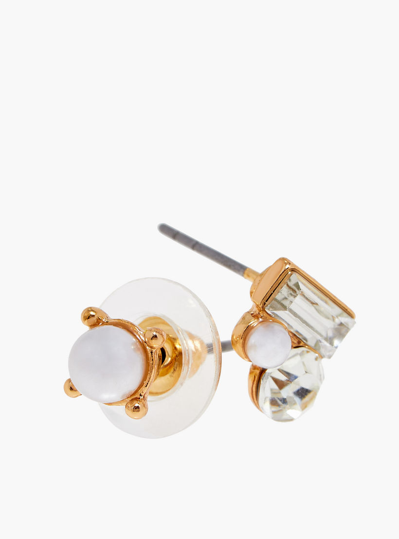 حلقان مرصعة ميتاليك بمكبس إغلاق خلفي - طقم 6 أزواج-women-watchesandjewellery-jewellery-earrings-image-4