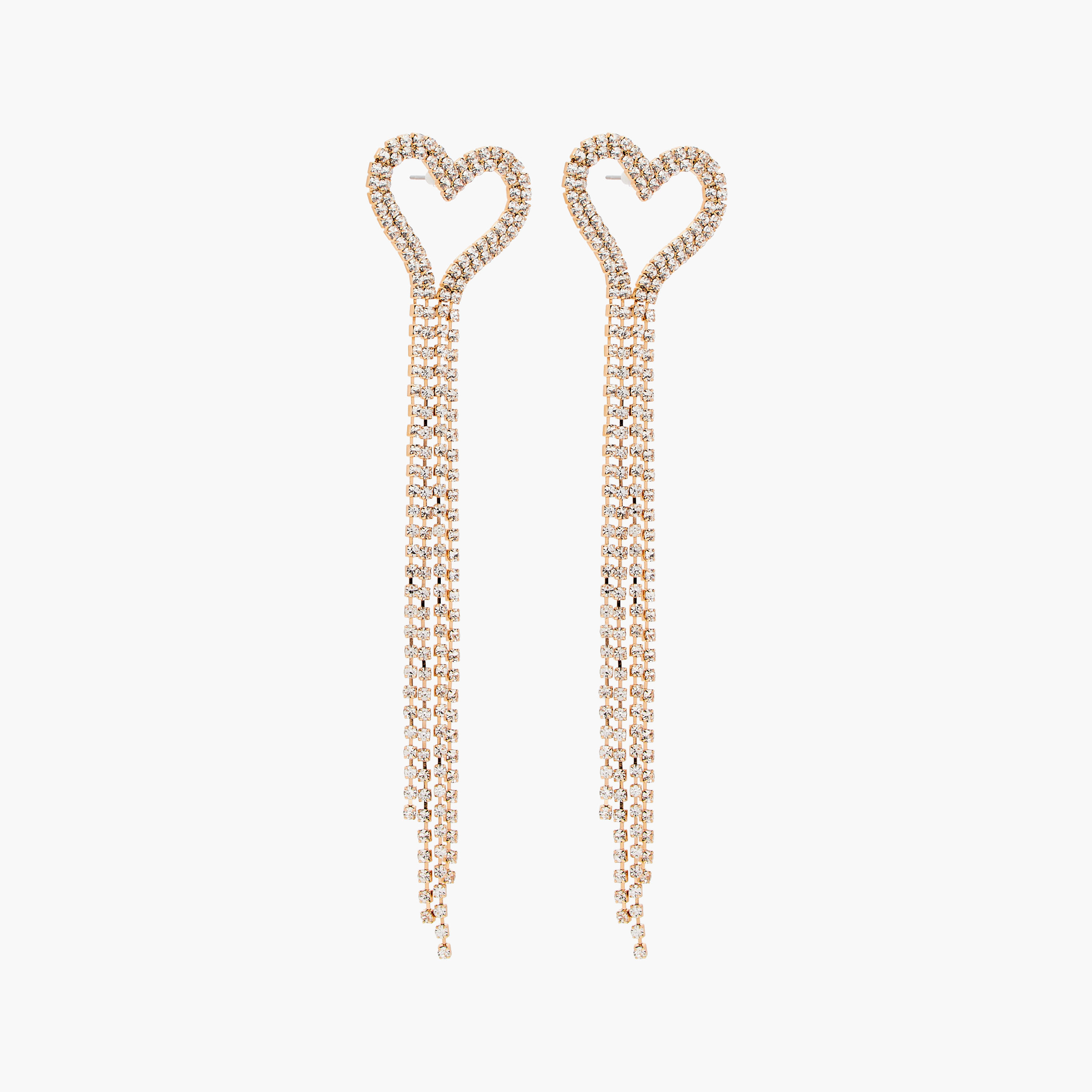 حلق متدلي بتصميم قلب مزيّن بالحجر ومكبس إغلاق-women-watchesandjewellery-jewellery-earrings-image-2