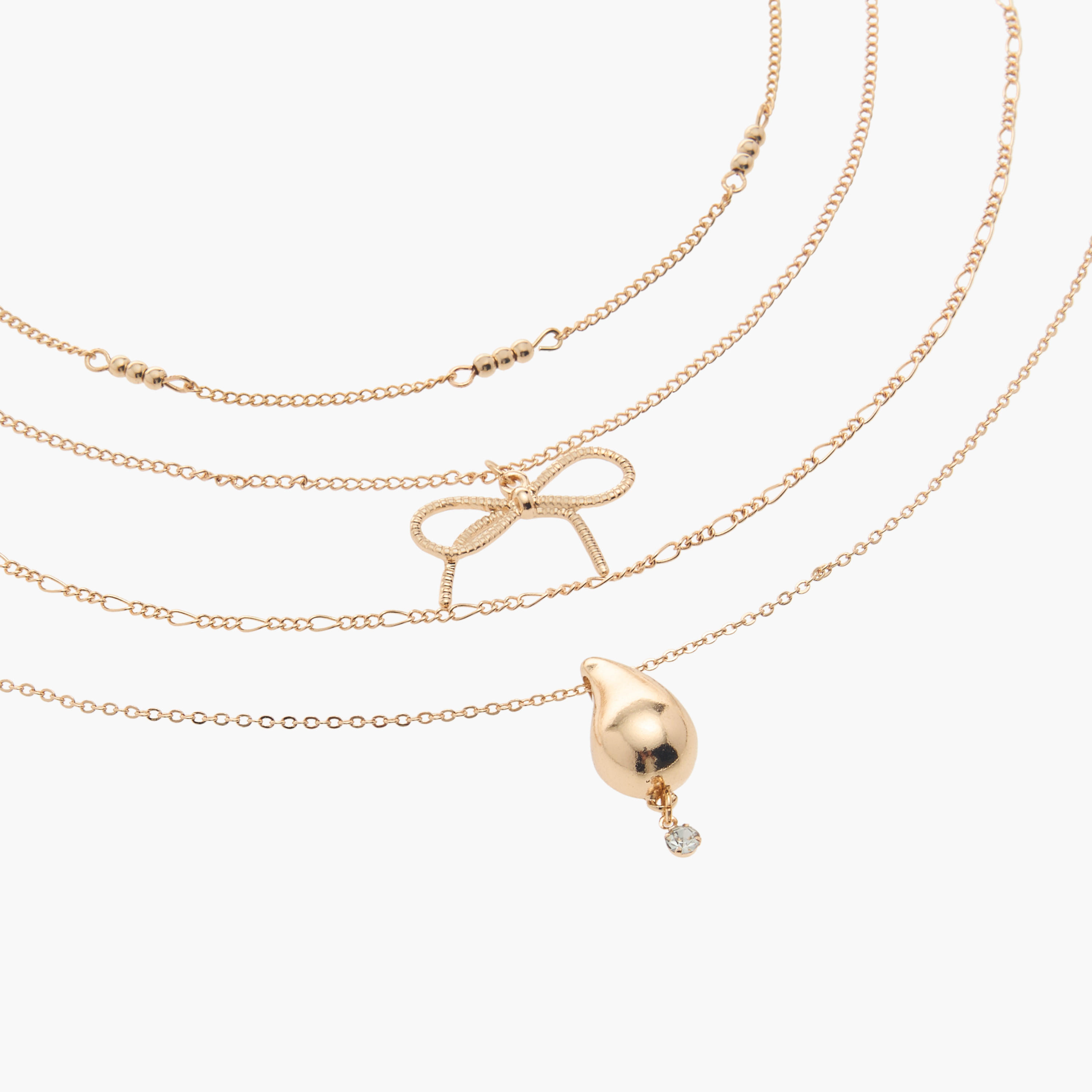 أعقاد متنوعة بمشبك إغلاق - طقم من 4 قطع-women-watchesandjewellery-jewellery-necklacesandpendants-image-6