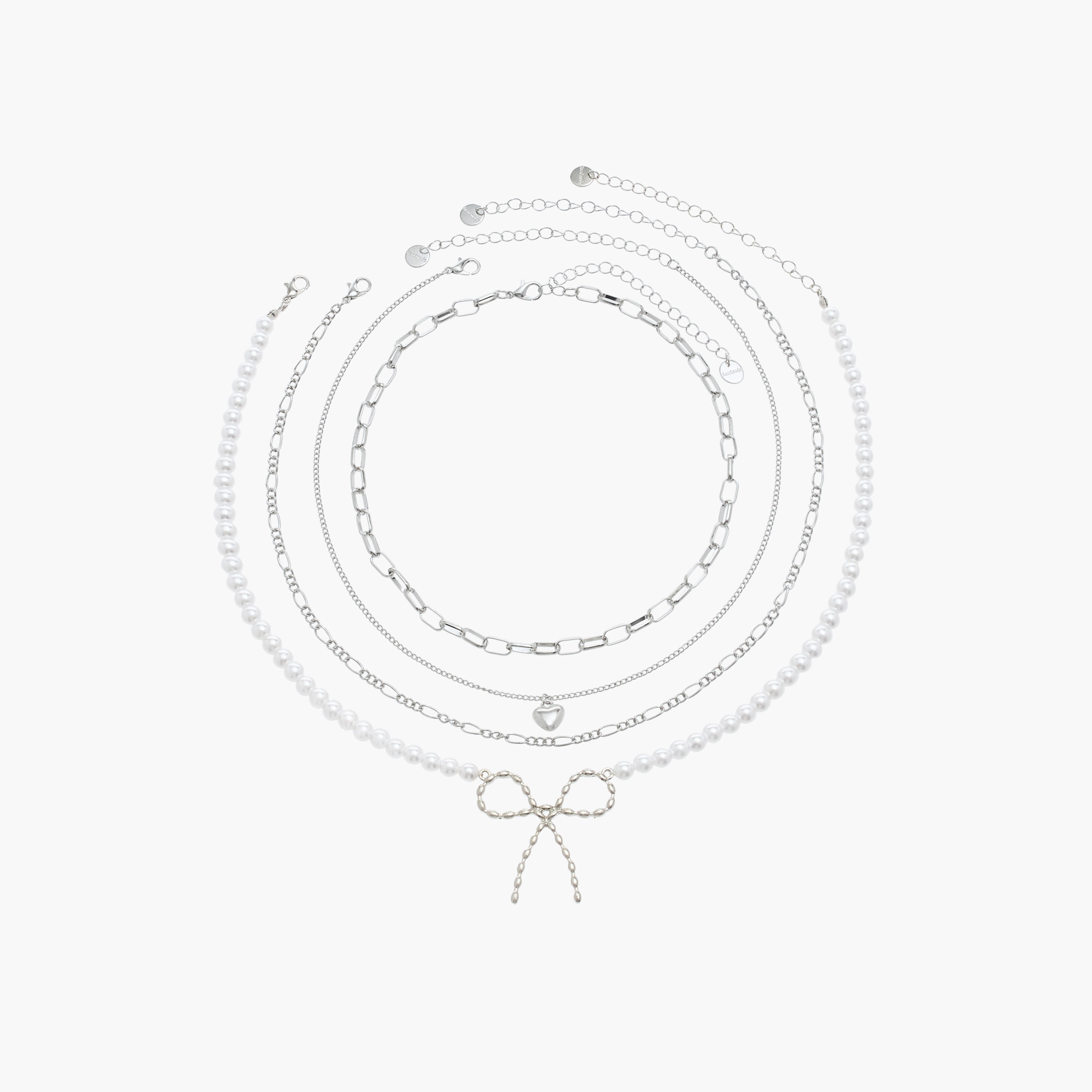 Assorted Necklace with Lobster Clasp Closure - Set of 4-women-watchesandjewellery-jewellery-necklacesandpendants-image-1