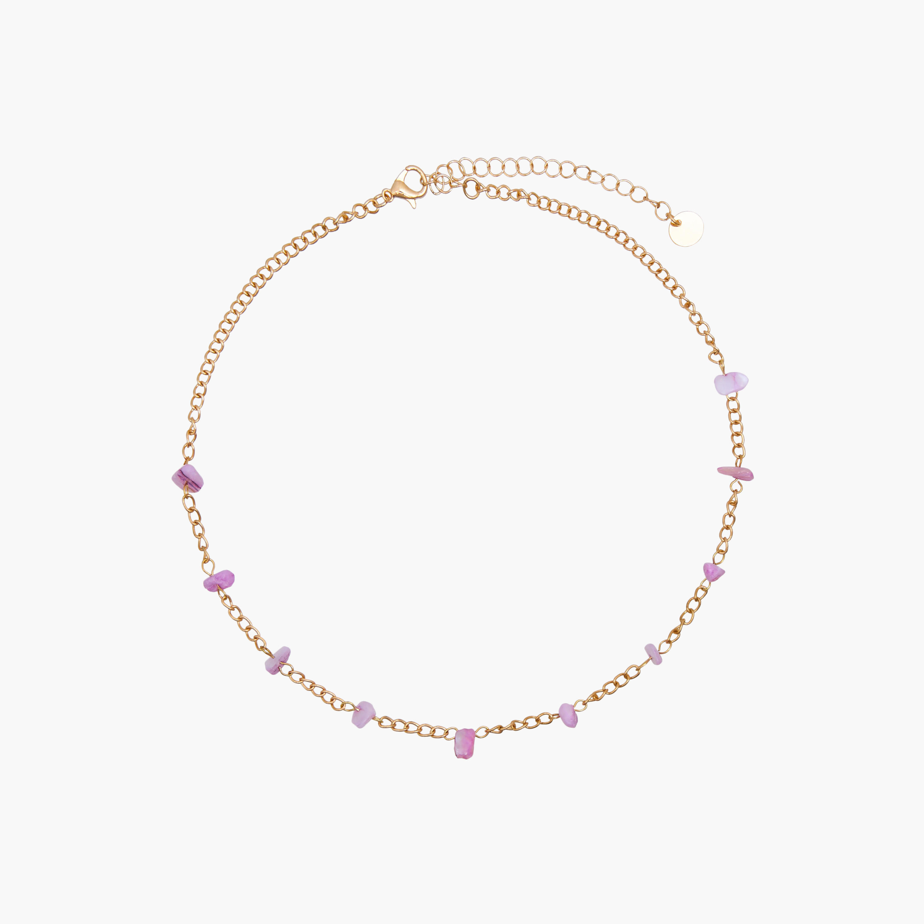 طقم أعقاد بلون ذهبي ومشبك إغلاق - طقم 4 قطع-women-watchesandjewellery-jewellery-necklacesandpendants-image-4