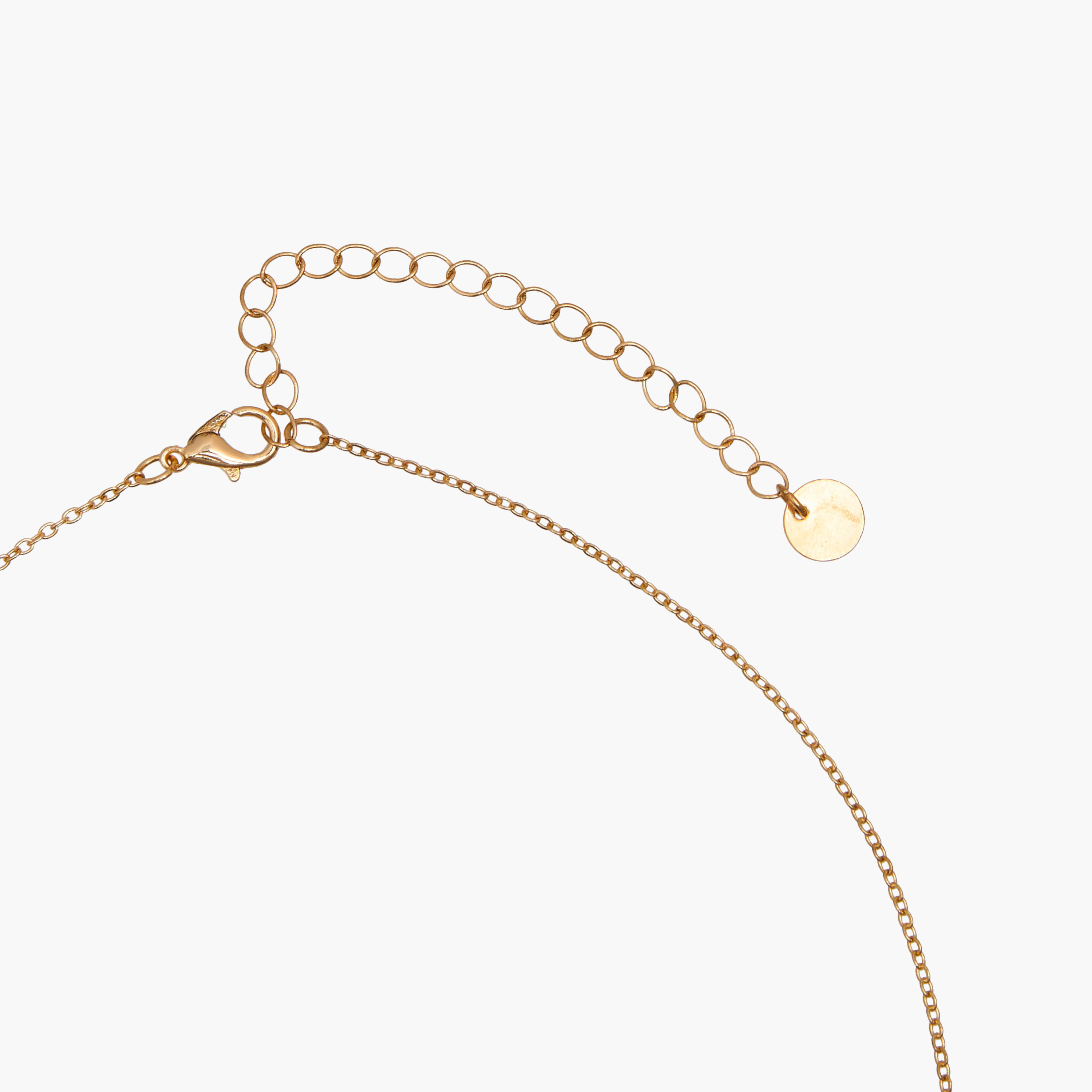 طقم أعقاد بلون ذهبي ومشبك إغلاق - طقم 4 قطع-women-watchesandjewellery-jewellery-necklacesandpendants-image-7