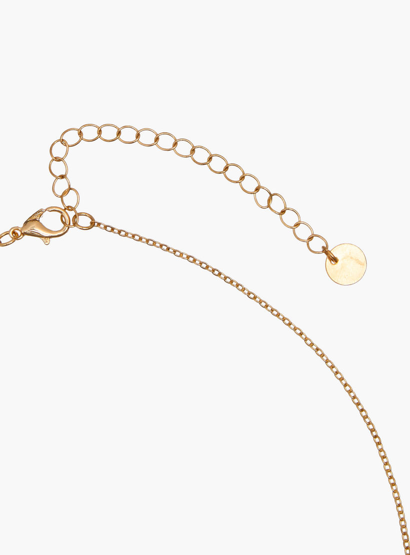 طقم أعقاد بلون ذهبي ومشبك إغلاق - طقم 4 قطع-women-watchesandjewellery-jewellery-necklacesandpendants-image-7