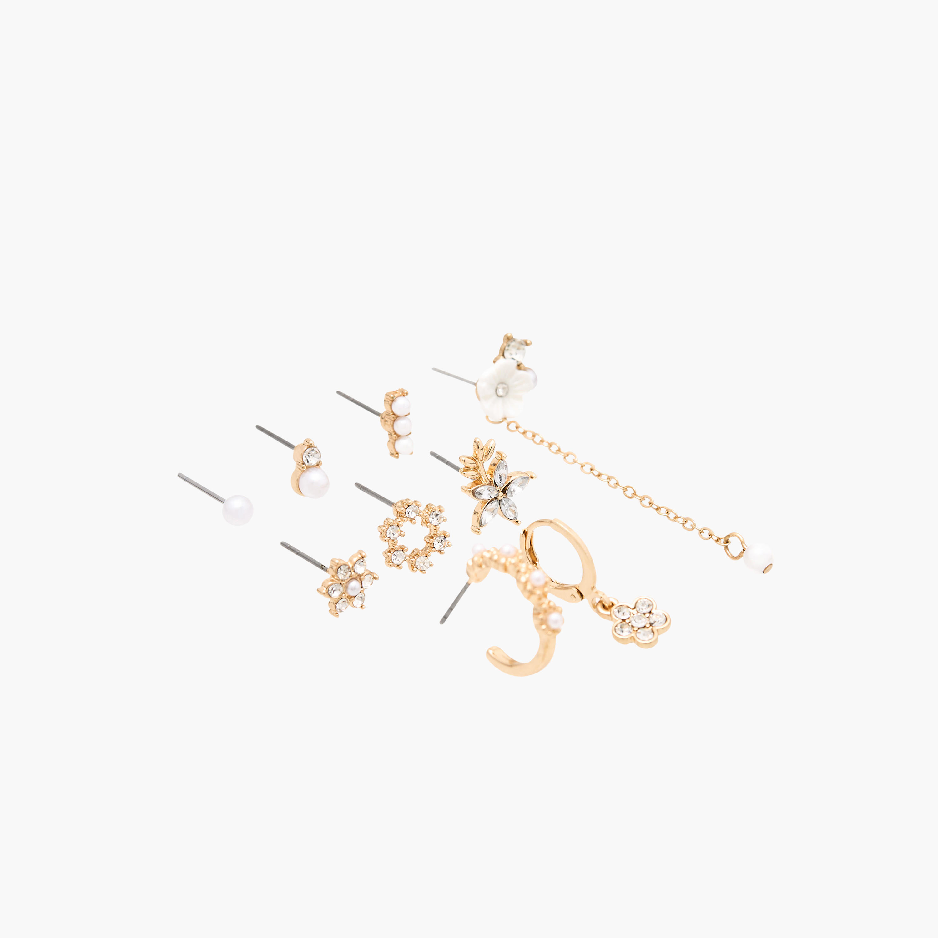 حلقان مزينة - طقم 9 أزواج-women-watchesandjewellery-jewellery-earrings-image-2