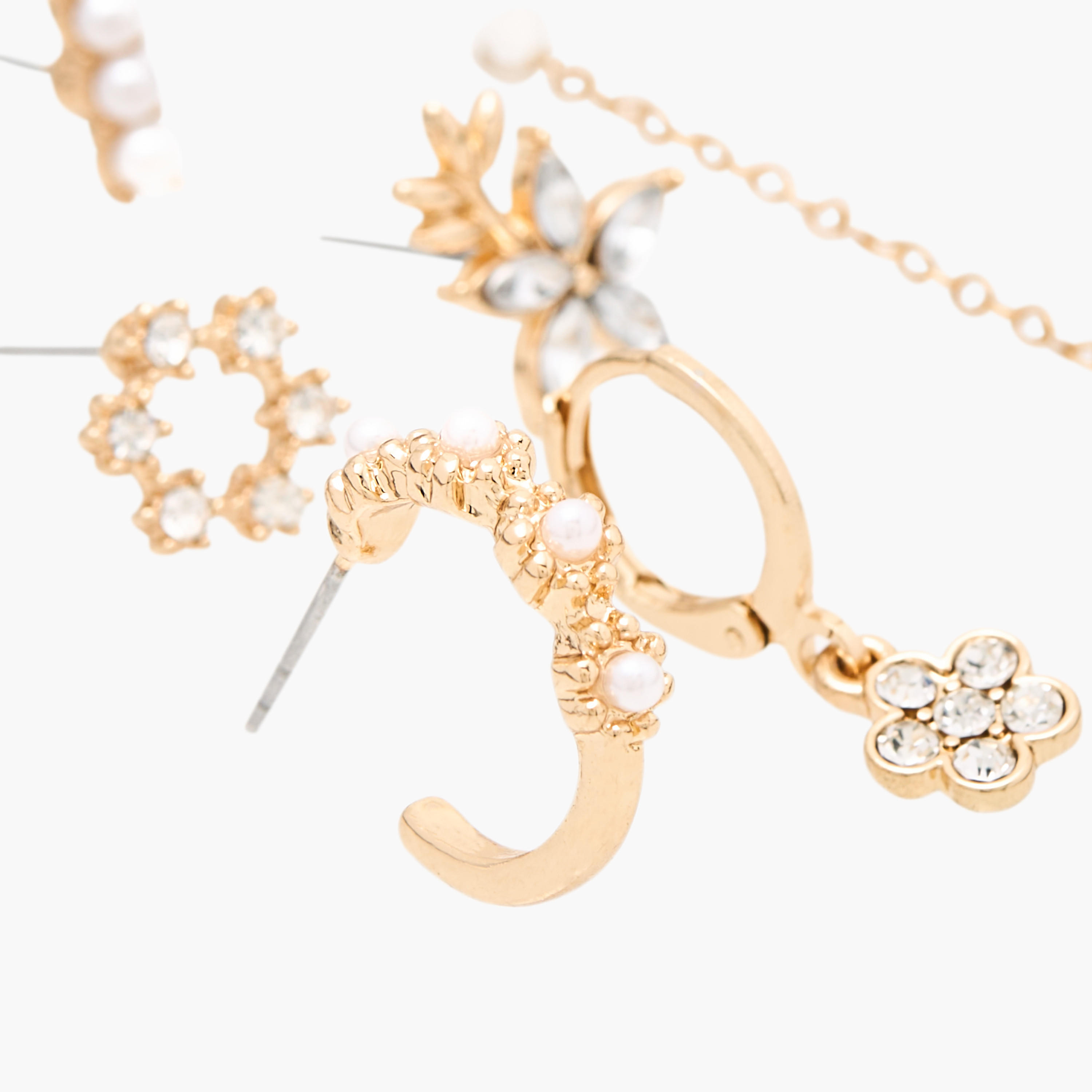 حلقان مزينة - طقم 9 أزواج-women-watchesandjewellery-jewellery-earrings-image-3