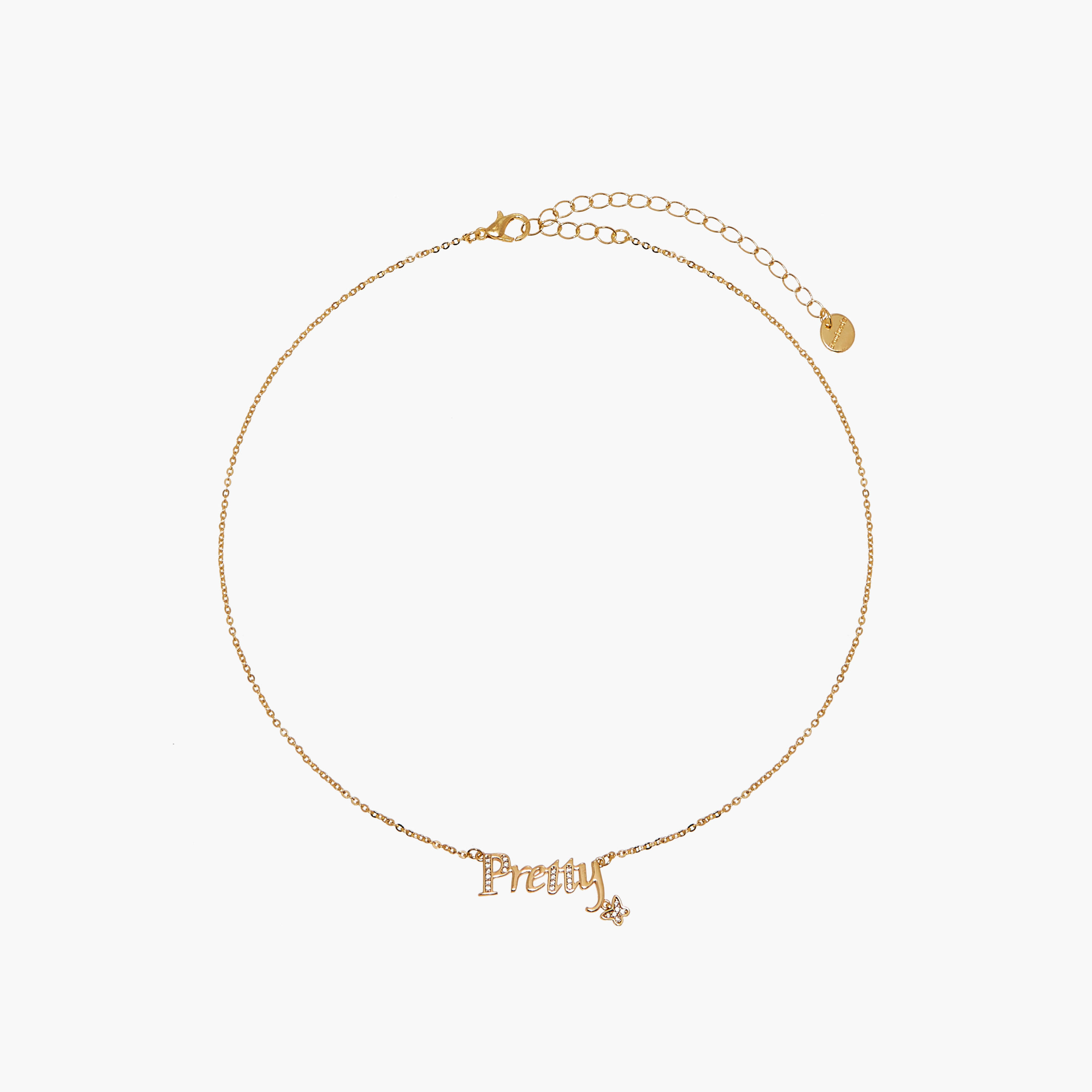 Word Embellished Pendant Necklace with Lobster Clasp Closure-women-watchesandjewellery-jewellery-necklacesandpendants-image-1