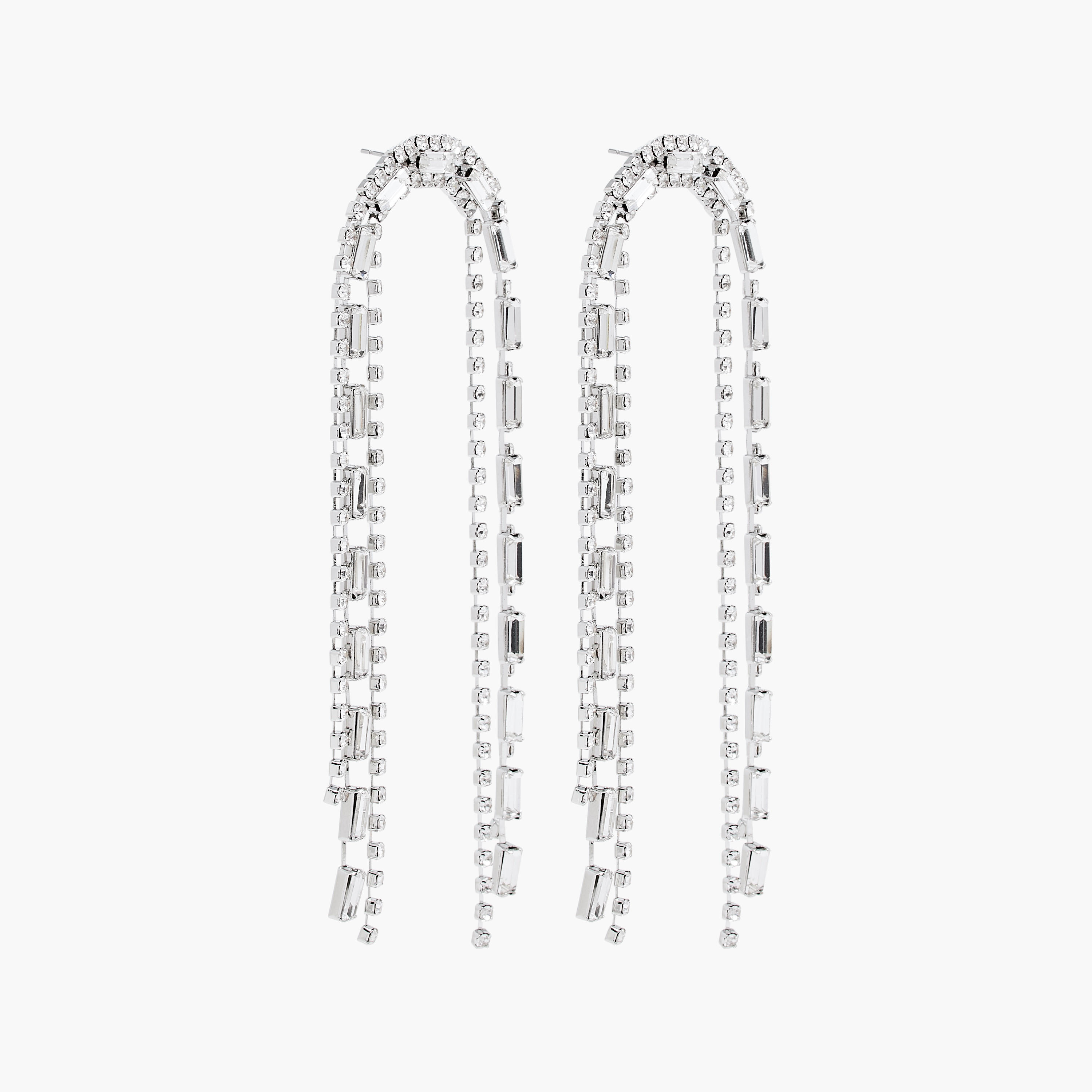 Embellished Tassel Earrings with Pushback Closure-women-watchesandjewellery-jewellery-earrings-image-2